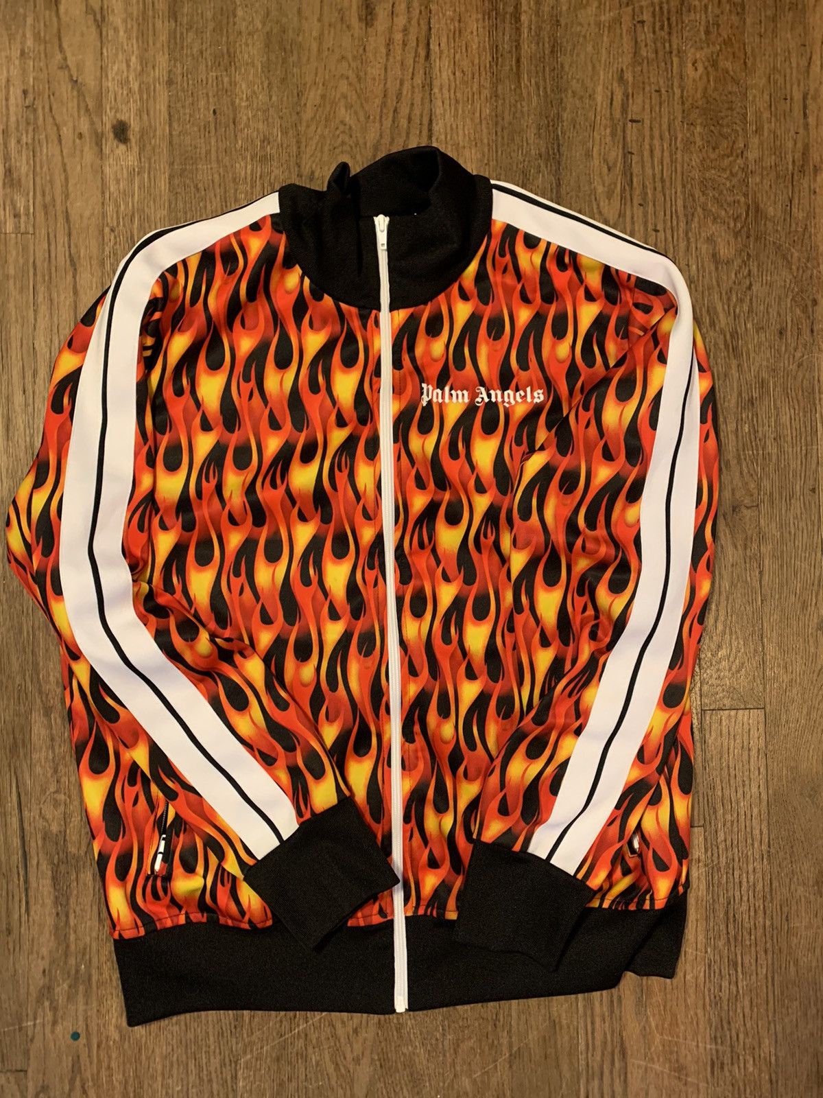【美品】Palm Angels Burning Cars コーチジャケット M Palm Angels Flame Jacket | Grailed