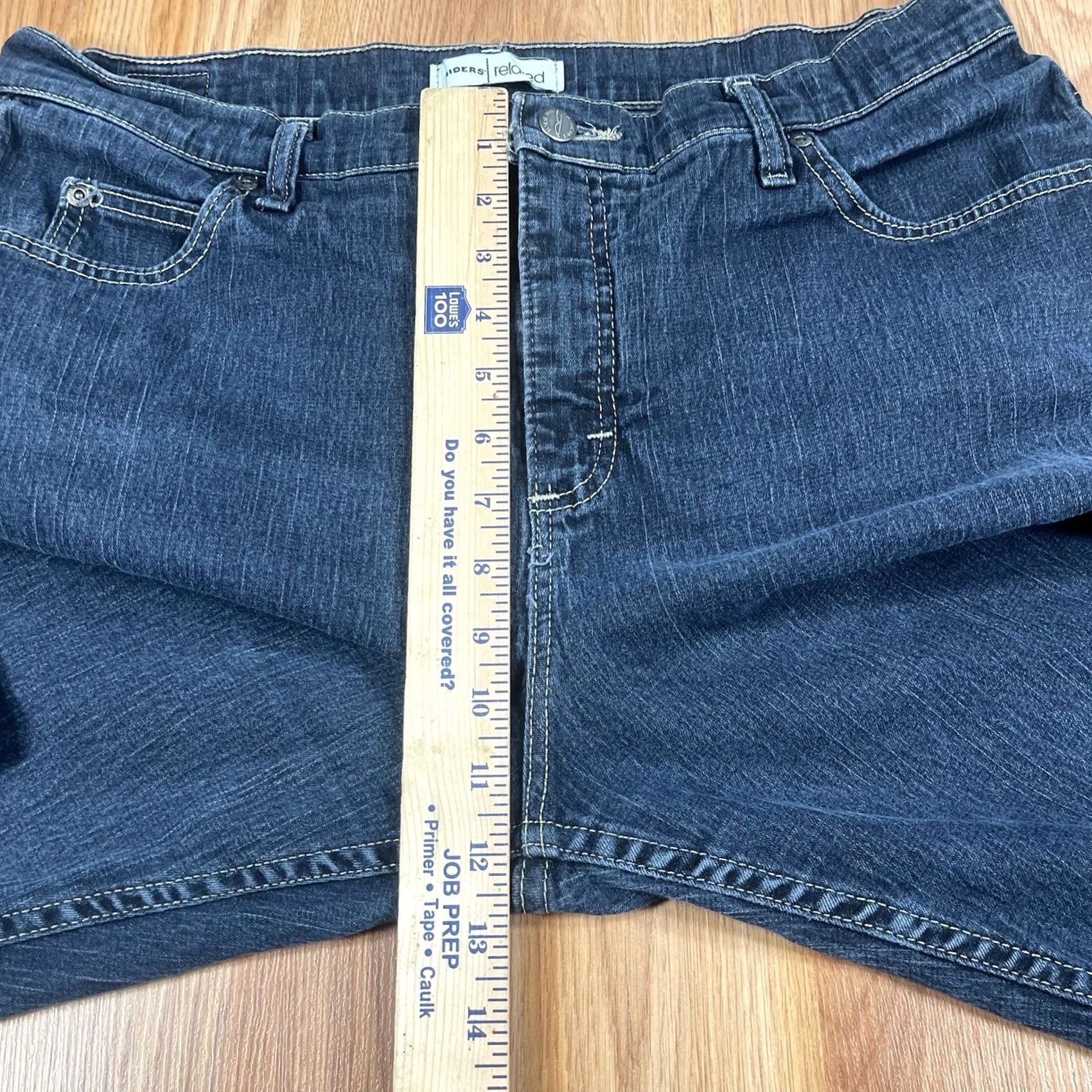 Vintage Riders Jeans Women’s 16P Relaxed Straight Leg High Rise Blue Wash Denim Pants Jeans Shirt? Size 38" / US 16 / IT 52 - 5 Thumbnail