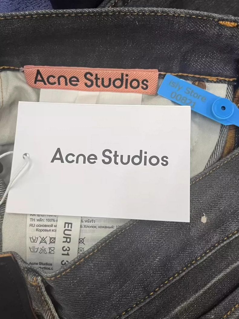 Acne Studios Acne Studios Black washed low-waisted wide-leg jeans Size US 30 / EU 46 - 4 Thumbnail