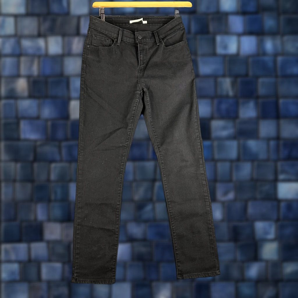 Levi's Levi's Jeans Womens 8 Classic Mid Rise Skinny Black Cotton Stretch Pockets Size 30" / US 8 / IT 44 - 1 Thumbnail