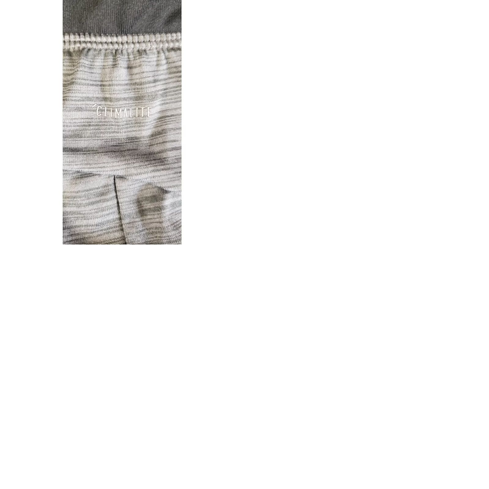 Adidas Adidas Climalite Mens Athletic Shorts Size Medium Drawstring Heather Grey Size US 29 - 9 Thumbnail