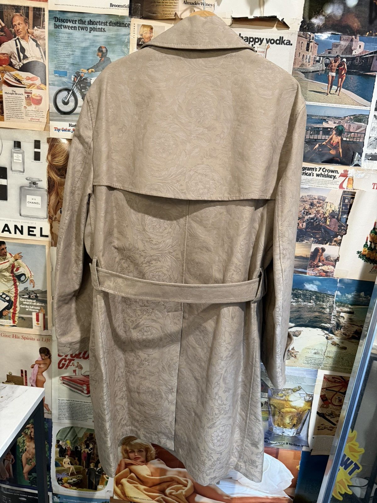 Versace Versace Barocco Jacquard Trench Coat Size XXL / US 16-18 / IT 52-54 - 3 Thumbnail