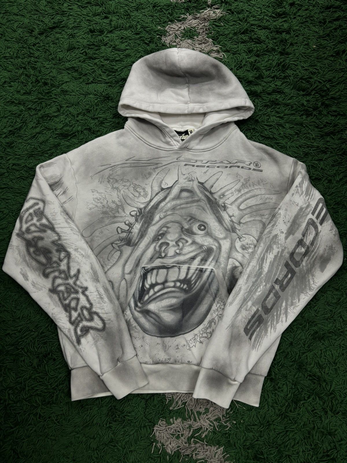 HELLSTAR Hellstar complexcon capsule 11 airbrush orge grey hoodie Size US S / EU 44-46 / 1 - 1 Thumbnail