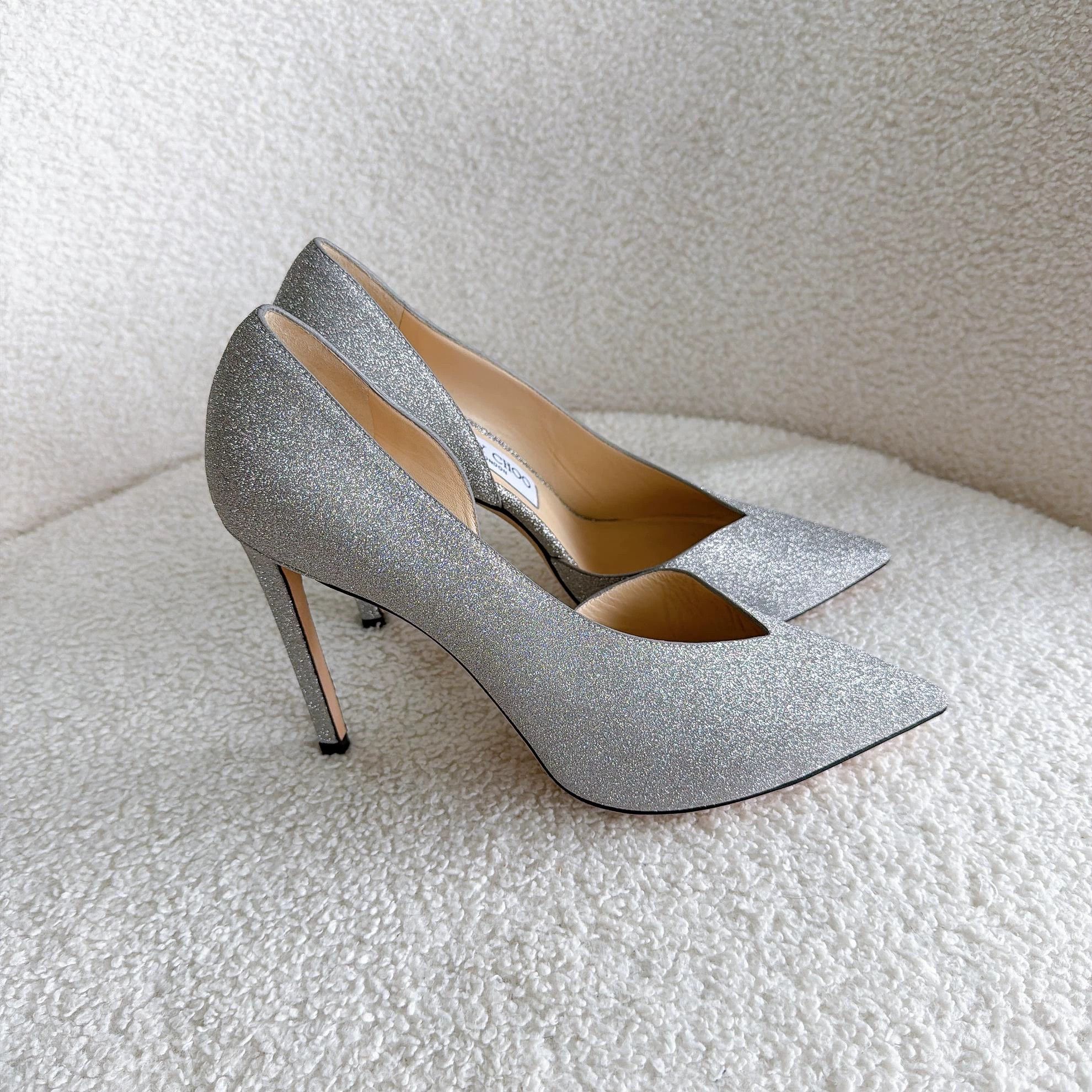 Jimmy Choo Jimmy Choo Silver Heels 38 8291 Size US 7.5 / IT 37.5 - 5 Thumbnail