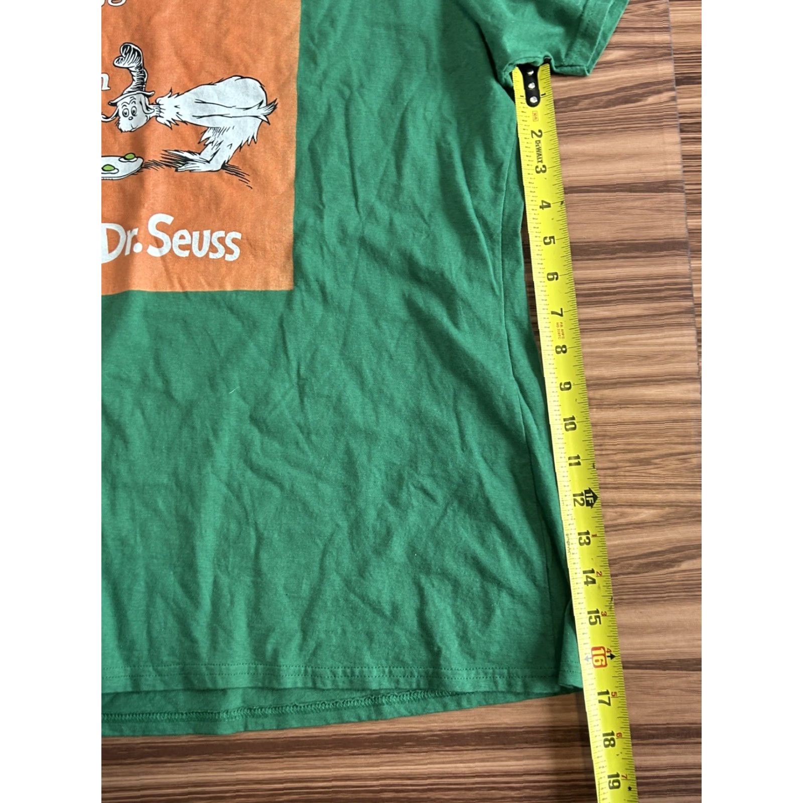 Vintage Dr Seuss T-Shirt XL Green Green Eggs And Ham Womens Size XL / US 12-14 / IT 48-50 - 4 Thumbnail