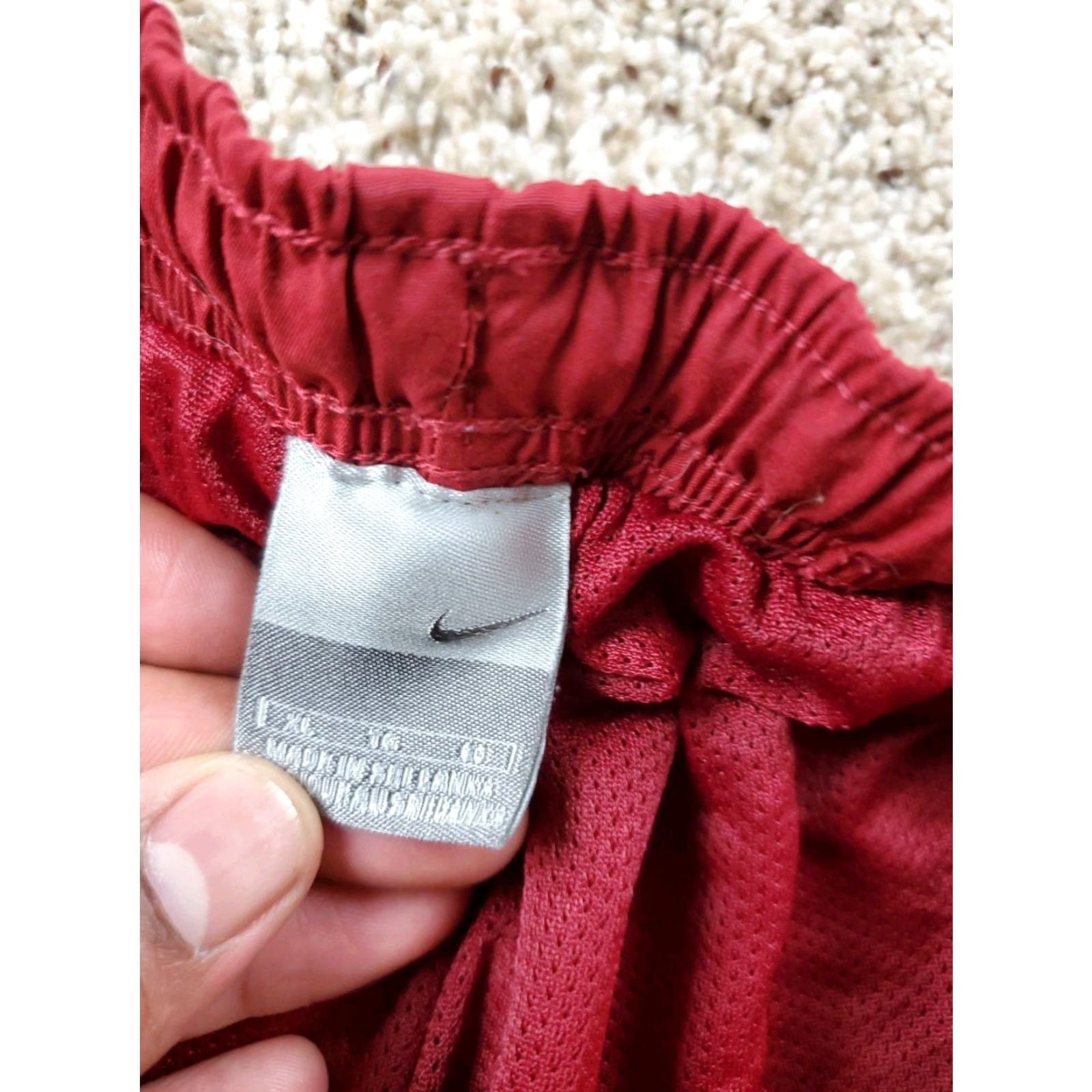 Nike VINTAGE Nike Track Pants XL Mens Red Stanford University Straight Leg Baggy Y2K Size US 36 / EU 52 - 4 Thumbnail