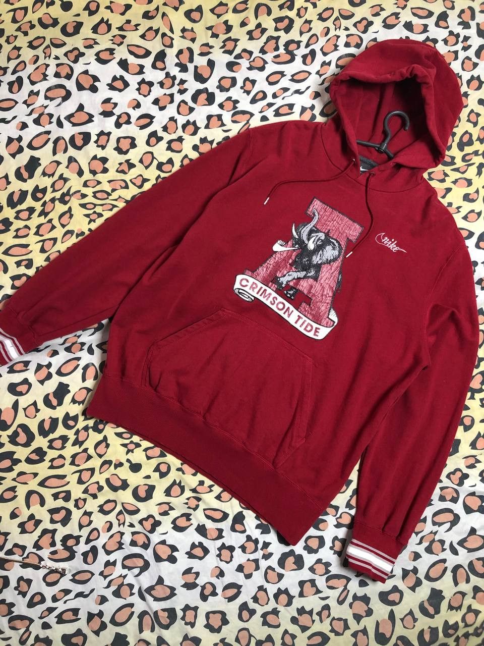Nike × Vintage 90’s NIKE RARE SWOOSH BIG LOGO RETRO OVERSIZED SWEATSHIRT Size US XL / EU 56 / 4 - 1 Thumbnail