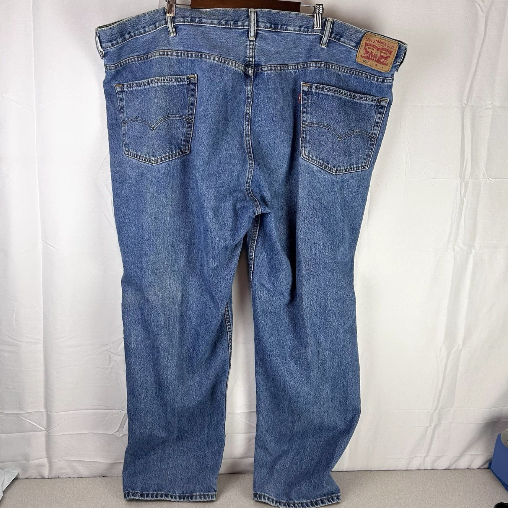 Levi's Levi's Jeans 505 Regular Fit Straight Leg Denim Cotton Blue 54 x 32 Mens Classic Comfort Size US 38 / EU 54 - 6 Thumbnail