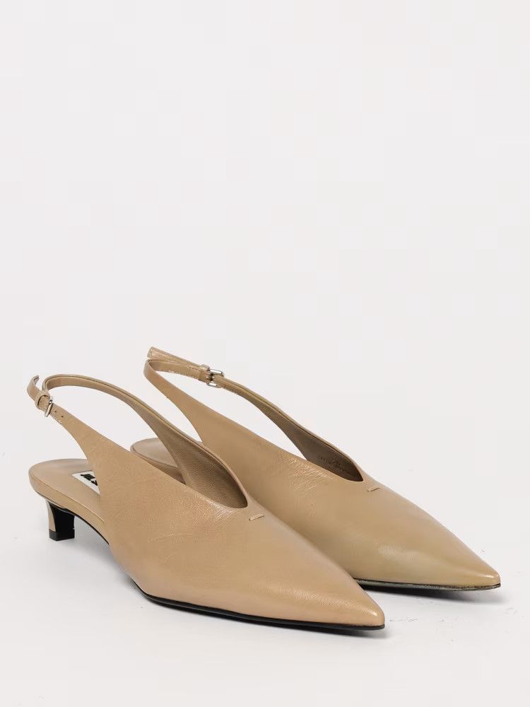 Jil Sander o1loc1c0426 Sling Back Heels in Beige Size US 6 / IT 36 - 2 Thumbnail