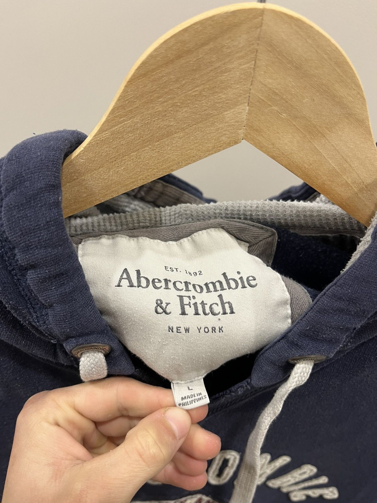 Abercrombie & Fitch Abercrombie Fitch New York 1892 Women’s Hoodie Long Sleeve Size L / US 10 / IT 46 - 4 Thumbnail