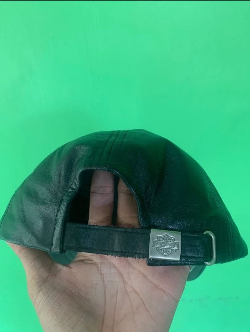 Vintage Harley Davidson 100th Anniversary Leather Cap Size ONE SIZE - 3 Thumbnail