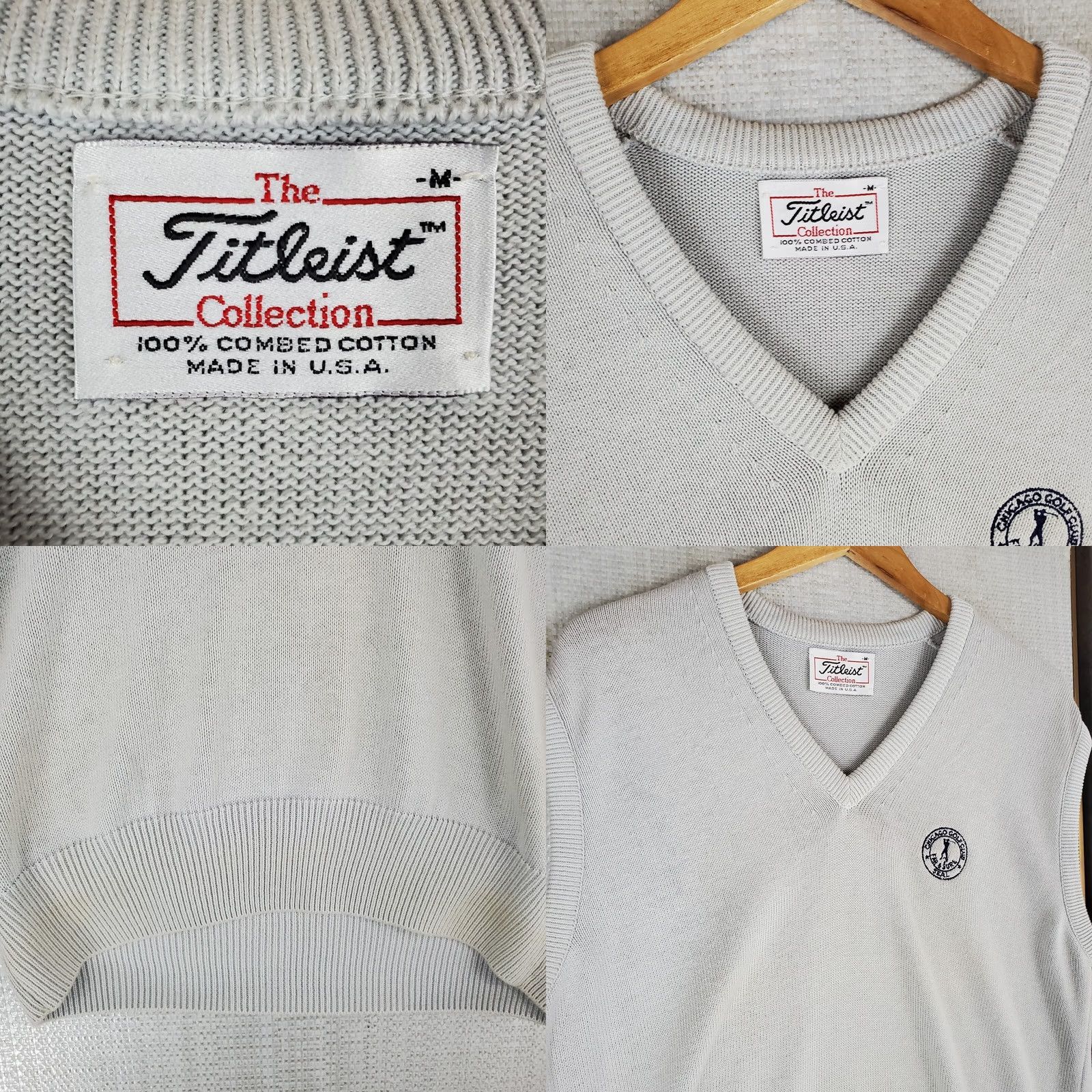 Titleist VINTAGE Titleist x Chicago Golf Vest Shirt Men Medium Gray Size US M / EU 48-50 / 2 - 8 Thumbnail