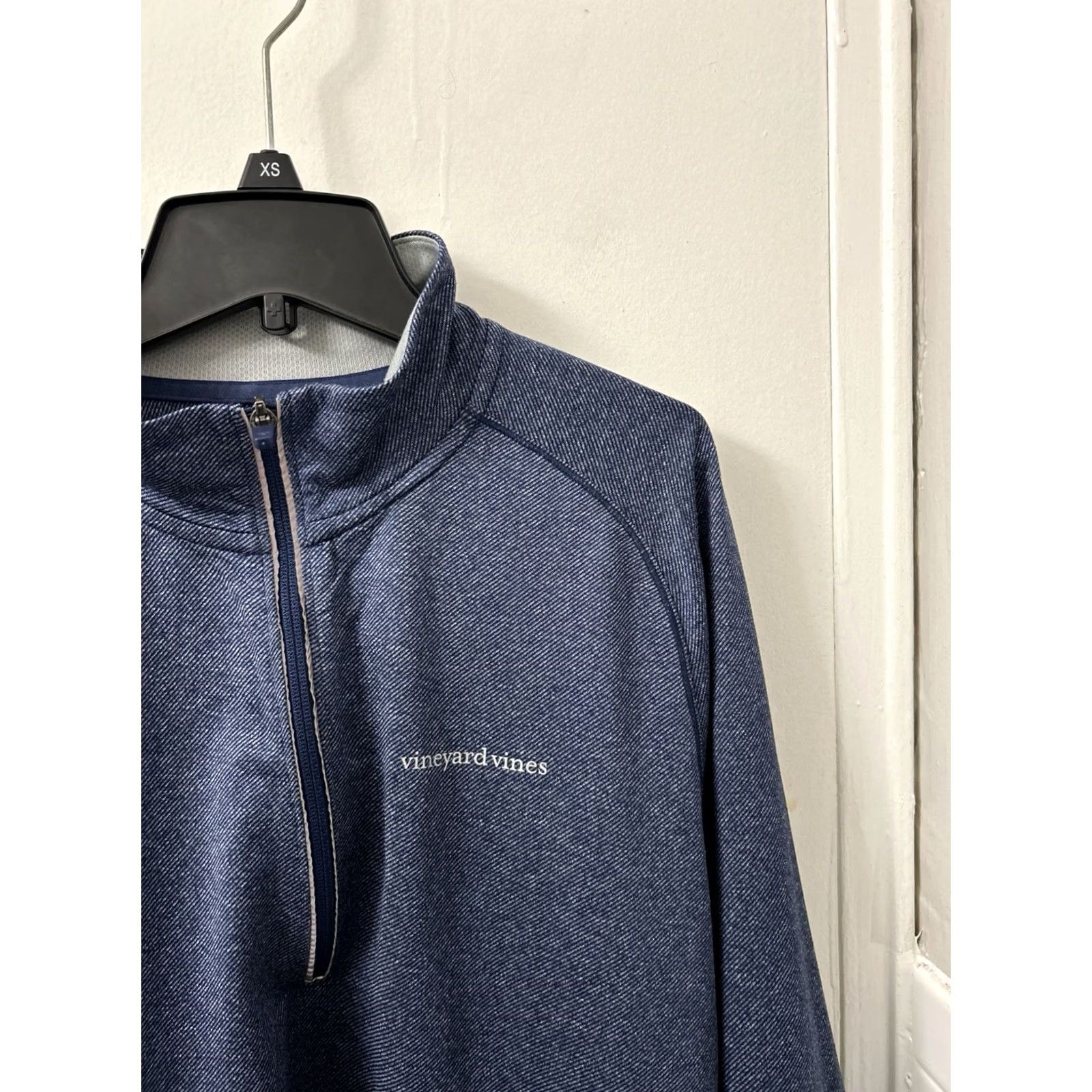 Vineyard Vines Vineyard Vines Performance 1/4 Zip Mens Large Blue Pullover Pocket Long Sleeve Jacket Size US L / EU 52-54 / 3 - 4 Thumbnail