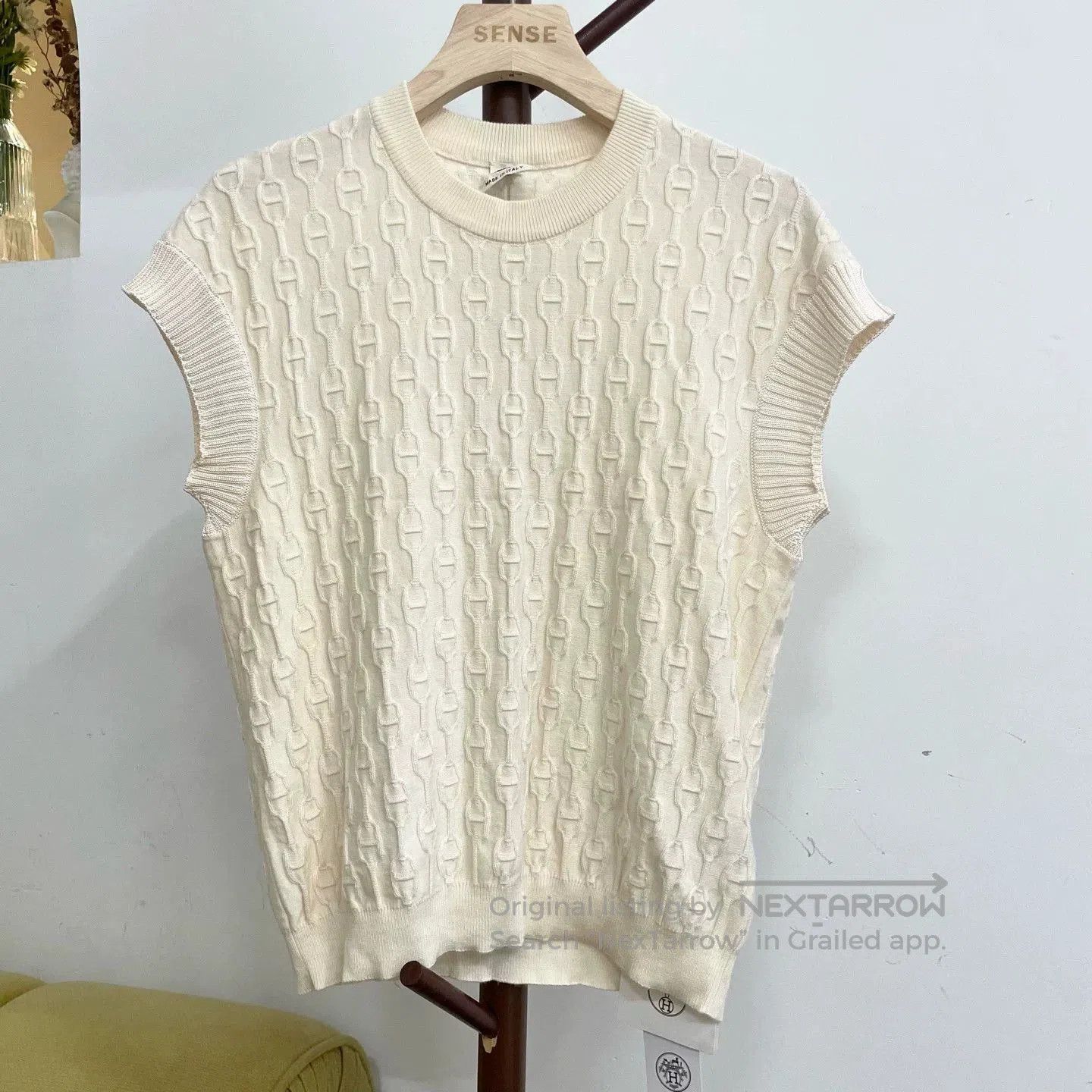 Hermes Hermes 23SS Silk Cashmere Knit Vest. Size US S / EU 44-46 / 1 - 1 Thumbnail
