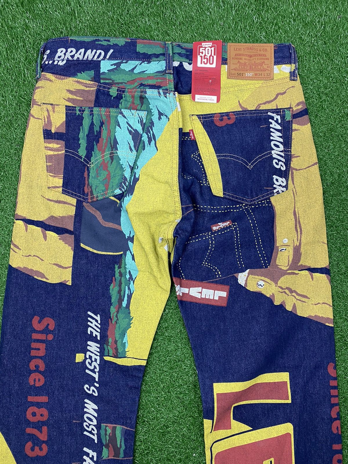 Levi's 501 LEVI'S 150th Anniversary Banner Print Denim Size US 34 / EU 50 - 13 Thumbnail