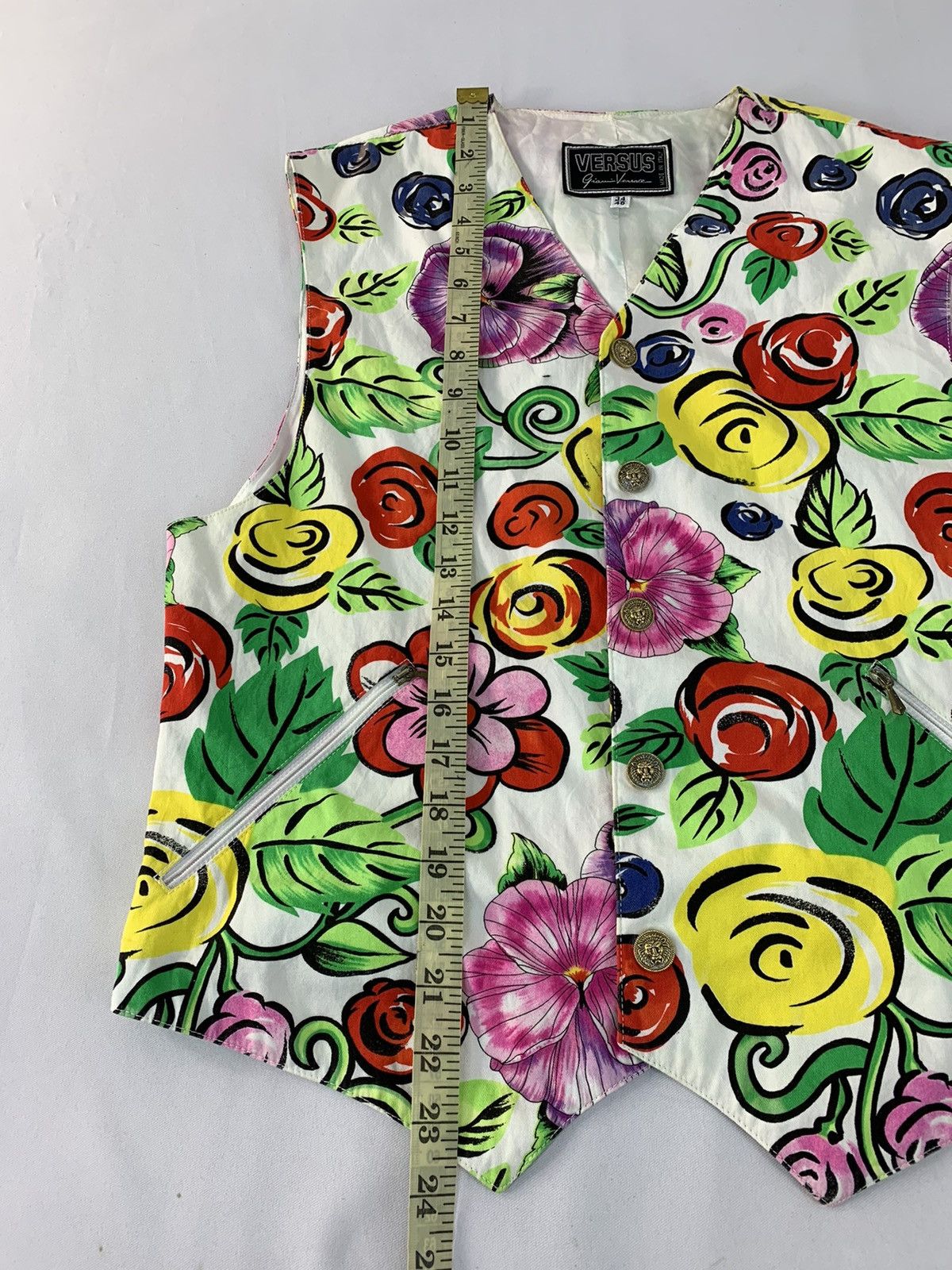 Versace Versus Gianni Versace Floral Over Art Vest Unisex Size S / US 4 / IT 40 - 11 Thumbnail