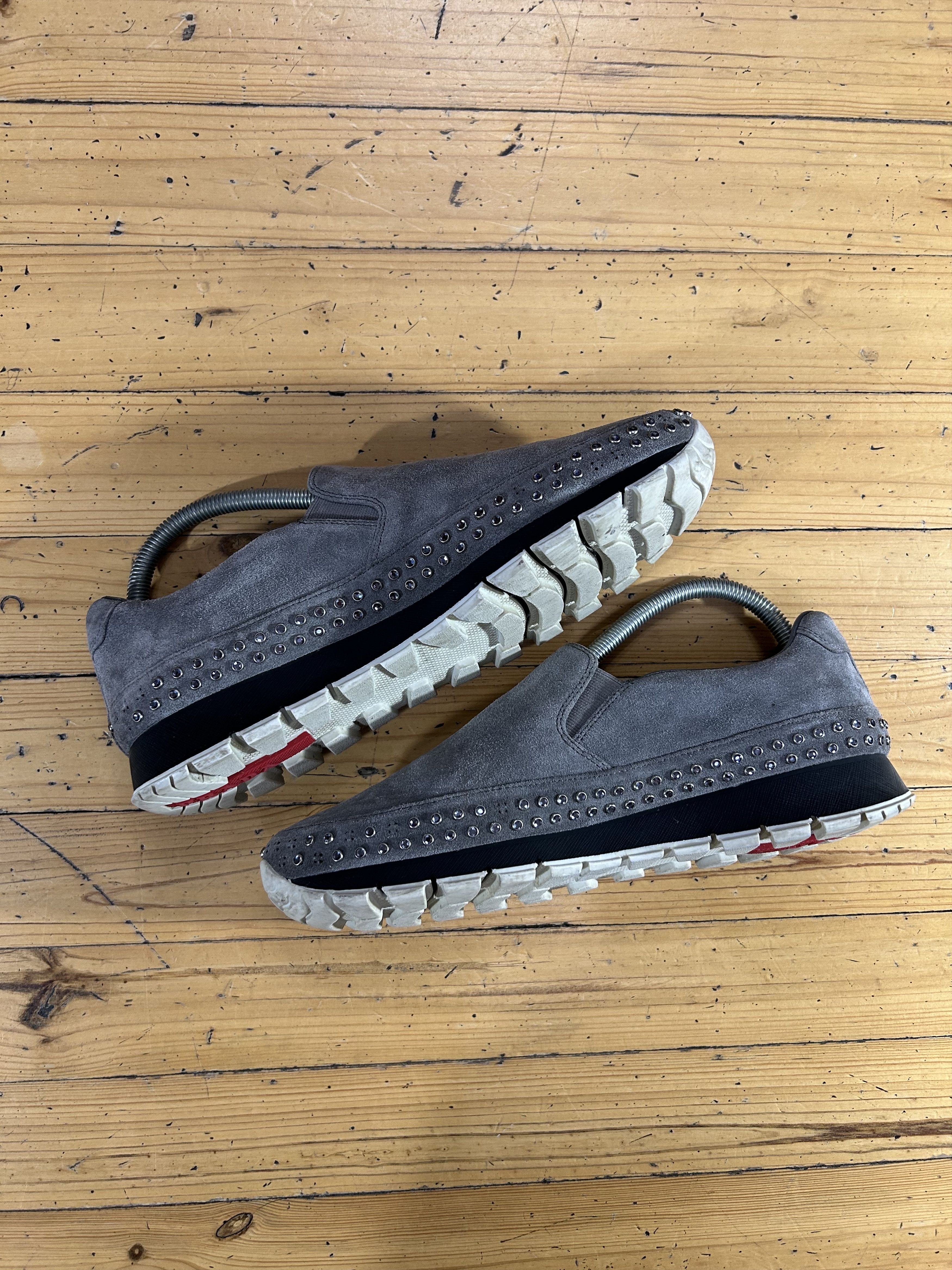 Prada Prada nabuck low sneakers Size US 9 / IT 39 - 2 Thumbnail