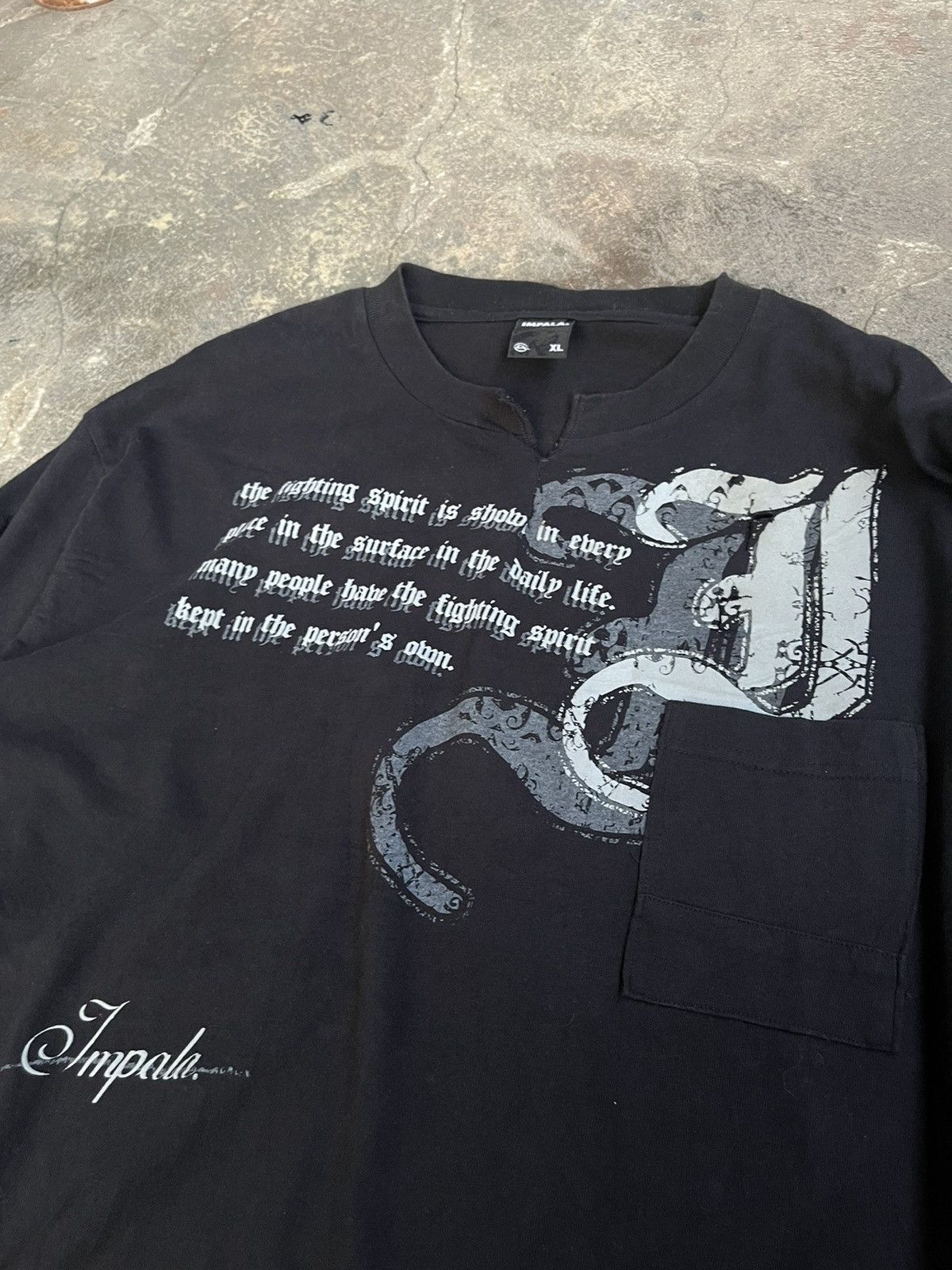 Hysteric Glamour × If Six Was Nine × Le Grande Bleu (L.G.B.) 2000s JAPANESE IMPALA POEM POCKET GOTHIC PUNK STYLE Size US XL / EU 56 / 4 - 5 Thumbnail