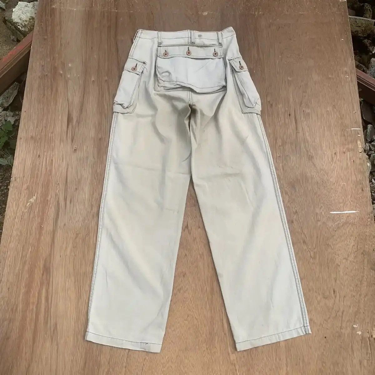 Japanese Brand SUN FADED‼️VINTAGE ARMY TROUSERS HBT MONKEY CARGO PANTS RARE Size US 28 / EU 44 - 15 Thumbnail