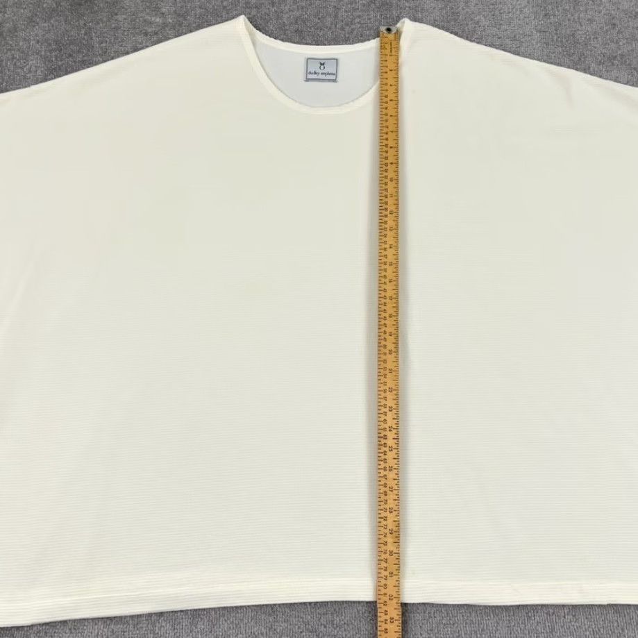 Vintage Dudley Stephens Poncho Sweater Womens Medium/Large Oversized Fleece Cream White Size M / US 6-8 / IT 42-44 - 6 Thumbnail