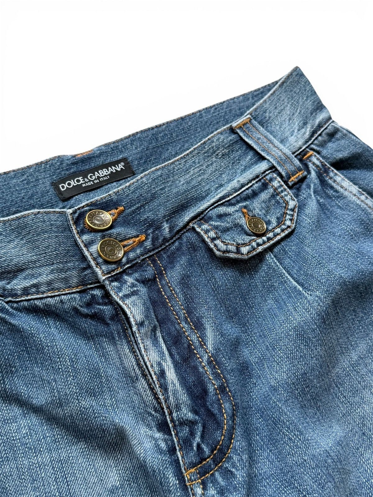 Dolce & Gabbana Vintage 00s Dolce & Gabbana Big Logo Jeans Denim Size US 30 / EU 46 - 7 Thumbnail