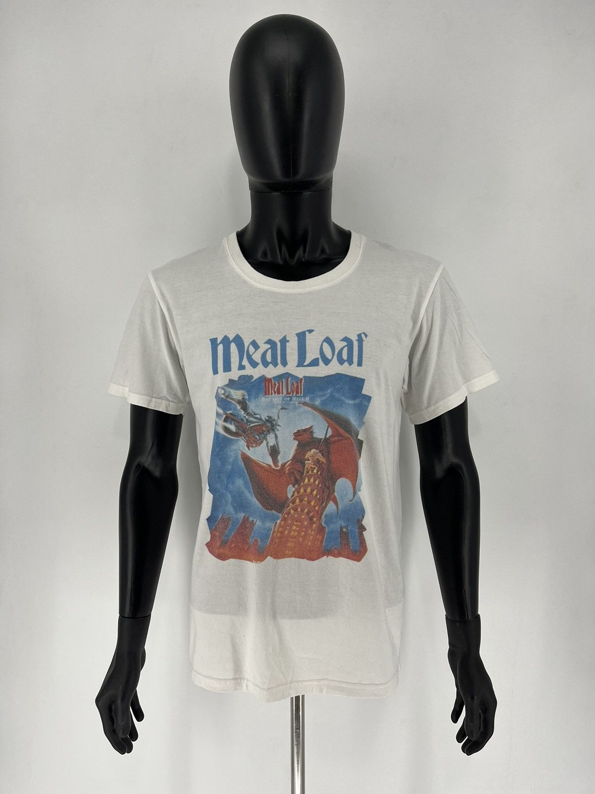 Band Tees × Vintage Vintage 90s Meat Loaf Bat Out Of Hell World Tour Tee Size US M / EU 48-50 / 2 - 2 Thumbnail