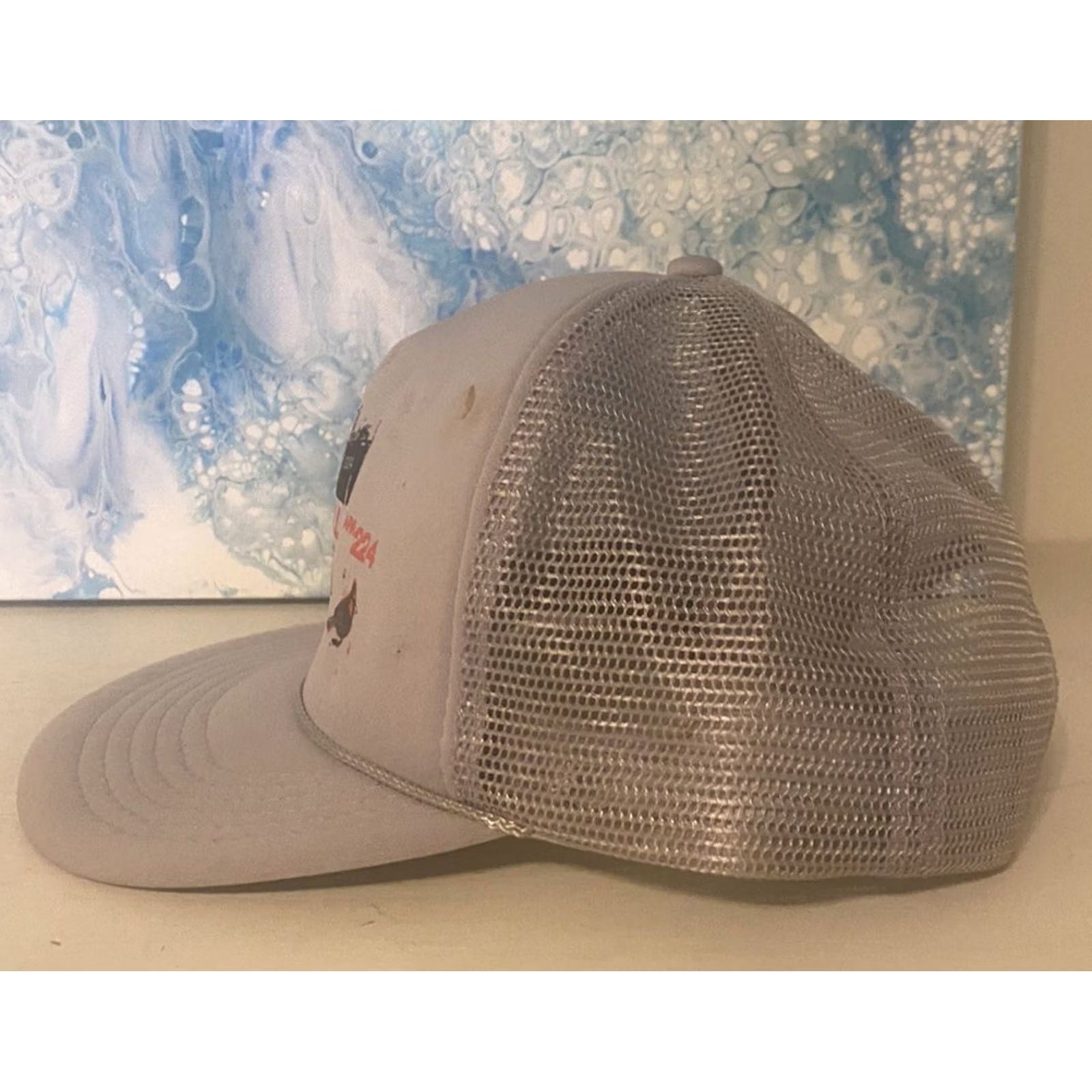 Vintage VINTAGE U.S.S Randall APA 224 Branson, MO Reunion Snapback Hat 1996 Gray Size ONE SIZE - 4 Thumbnail