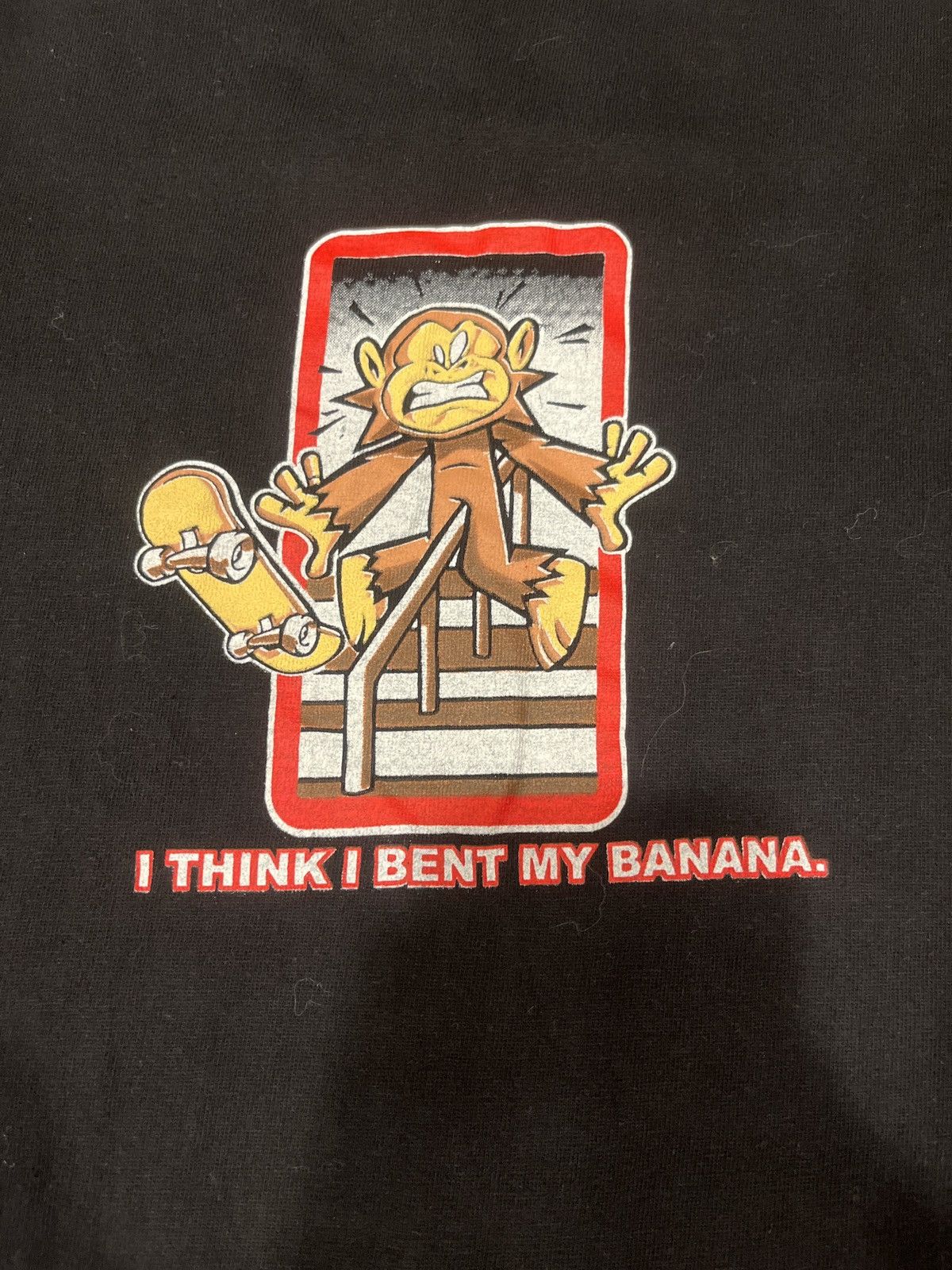 Vintage I think I bent my banana SKATE T SHIRT Size US XL / EU 56 / 4 - 2 Thumbnail