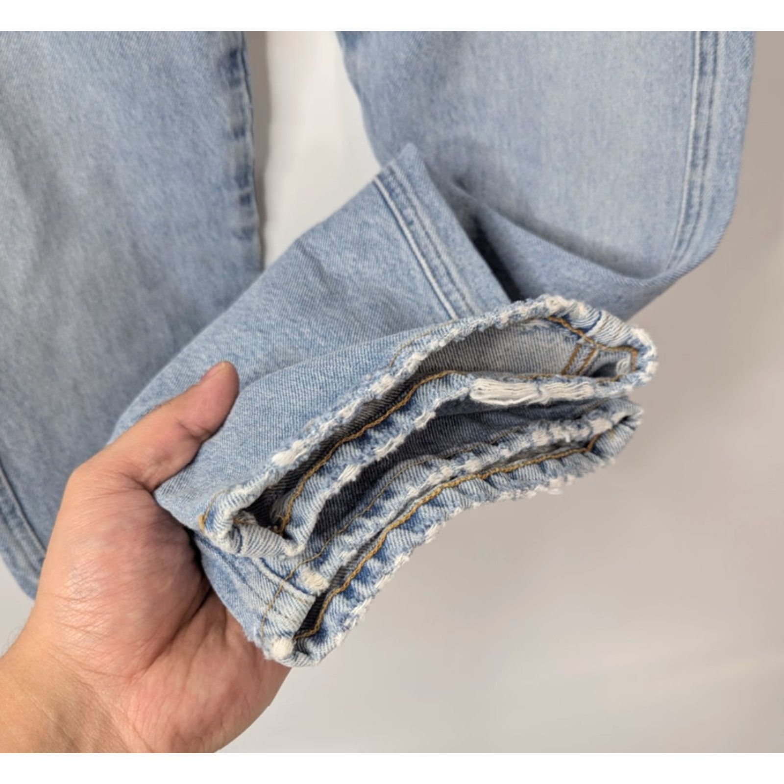 Agolde AGolde High Rise Pinch Waist Denim Jeans Size 24 Light Blue A095-1141 Jeans Women 5-Pocket Slim Casual 24 Blue Size 42" / US 20 - 4 Thumbnail