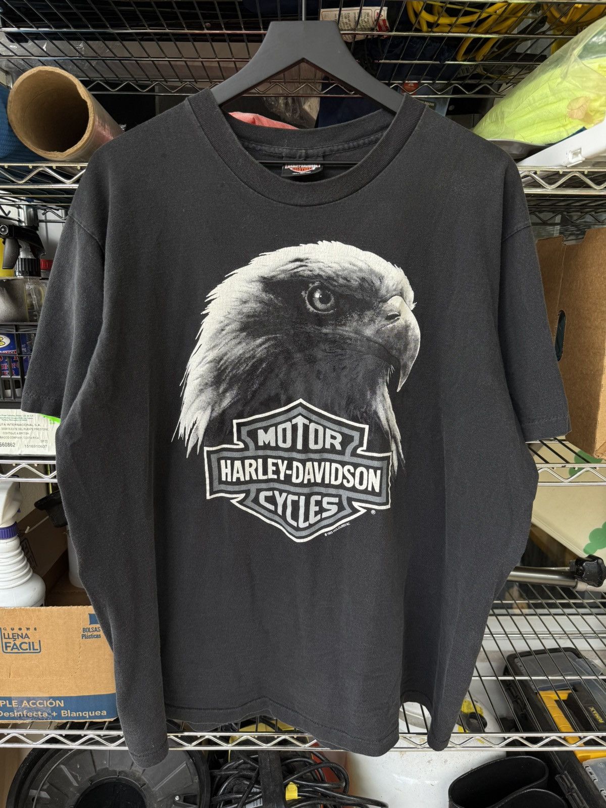 Harley Davidson Vintage 1993 Harley Davidson Big Eagle Size US XL / EU 56 / 4 - 1 Thumbnail