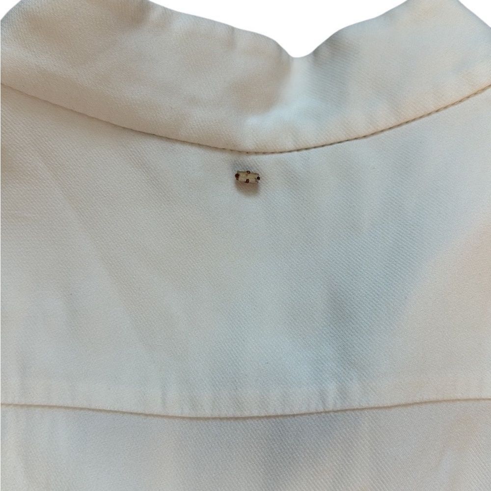 Sportmax Sportsmax Sleeveless Deconstructed Drape Blouse Cream Small Size S / US 4 / IT 40 - 5 Thumbnail