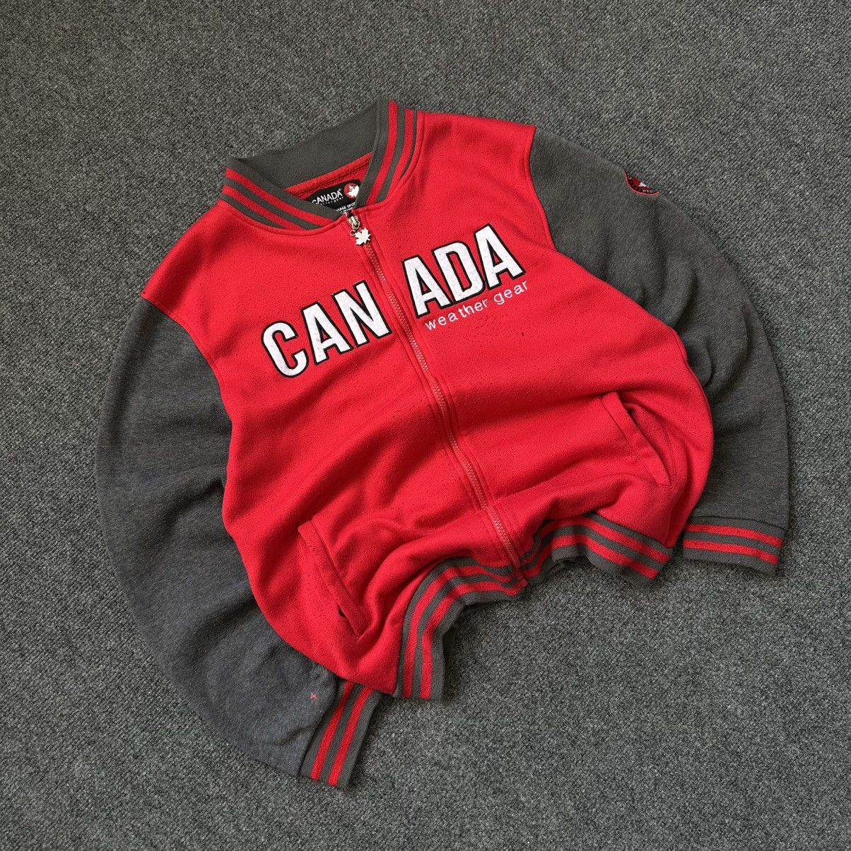 Canada West VTG Mans Zip Sweater Canada Size M 🍁 Big Logo Distressed 00s Size US M / EU 48-50 / 2 - 2 Thumbnail
