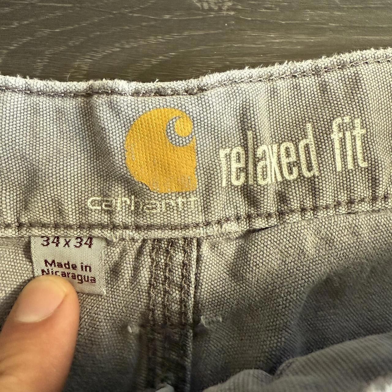 Carhartt Carhartt Grey Carpenter Cargo Pants Size US 34 / EU 50 - 3 Thumbnail