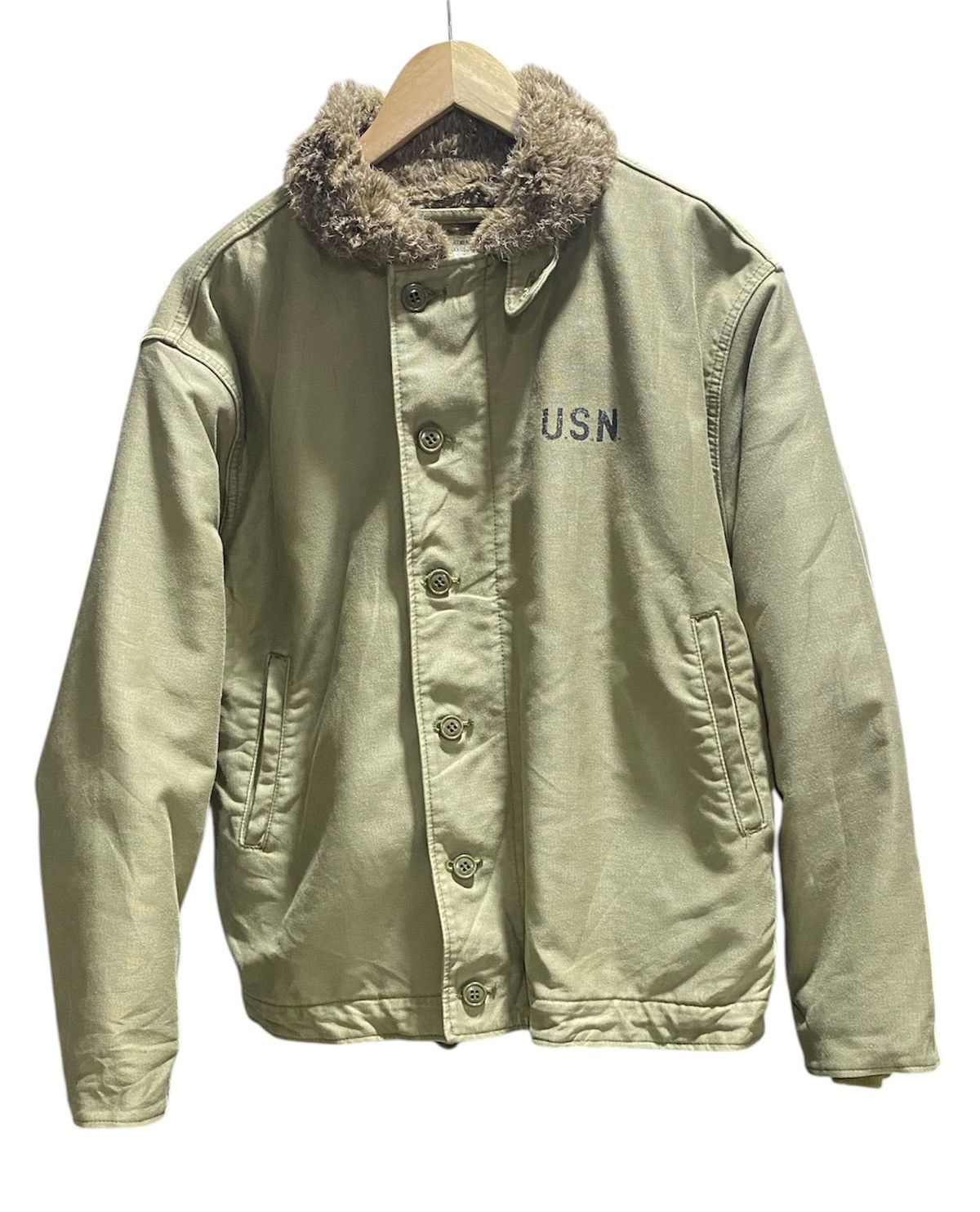 Alpha Industries Houston US N-1 Deck Military Reproduction 1940s WW2 Jacket Size US M / EU 48-50 / 2 - 1 Thumbnail