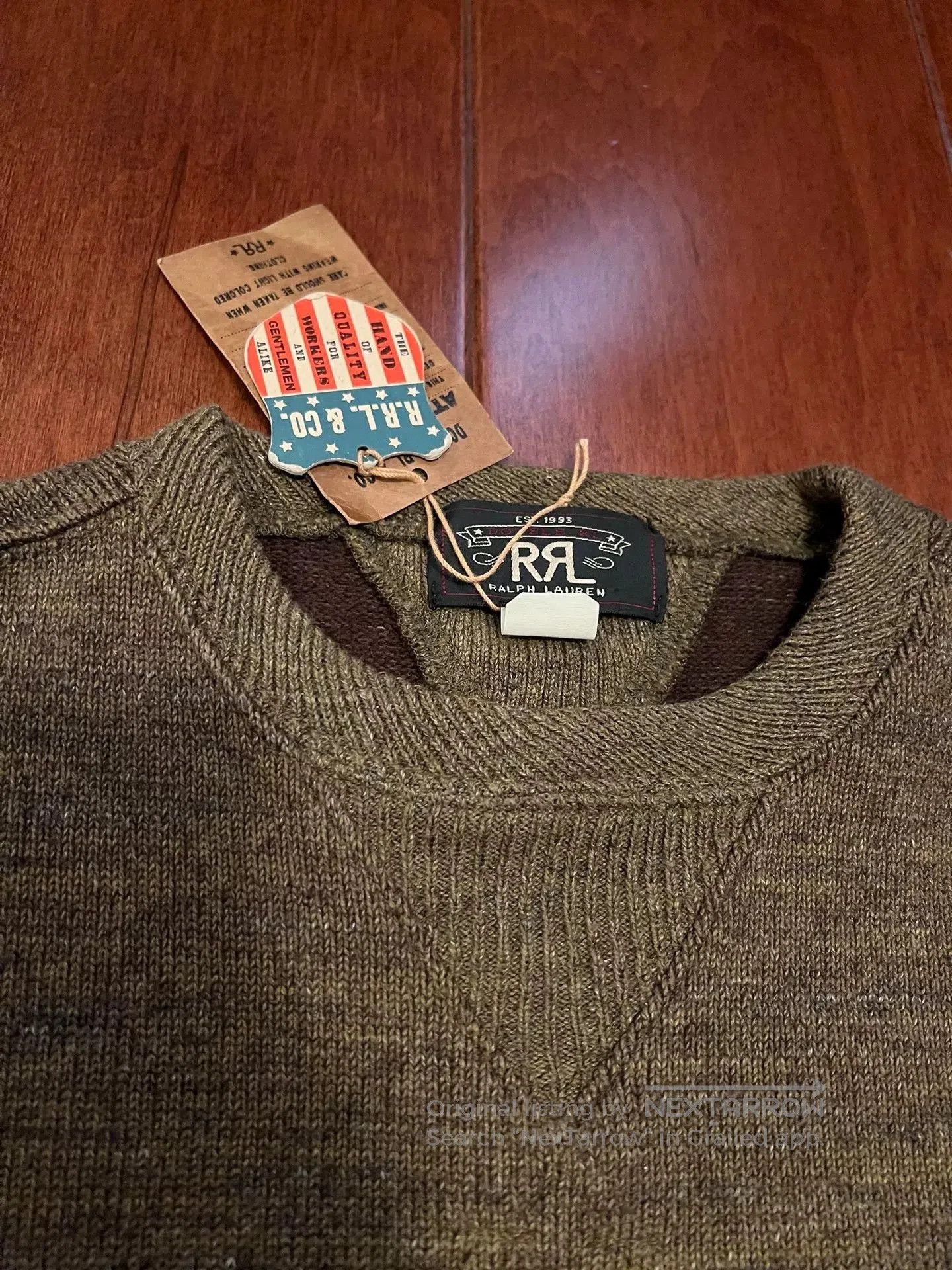 RRL Ralph Lauren RRL Double RL Cotton Wool Blend Sweatshirt. Size US S / EU 44-46 / 1 - 4 Thumbnail