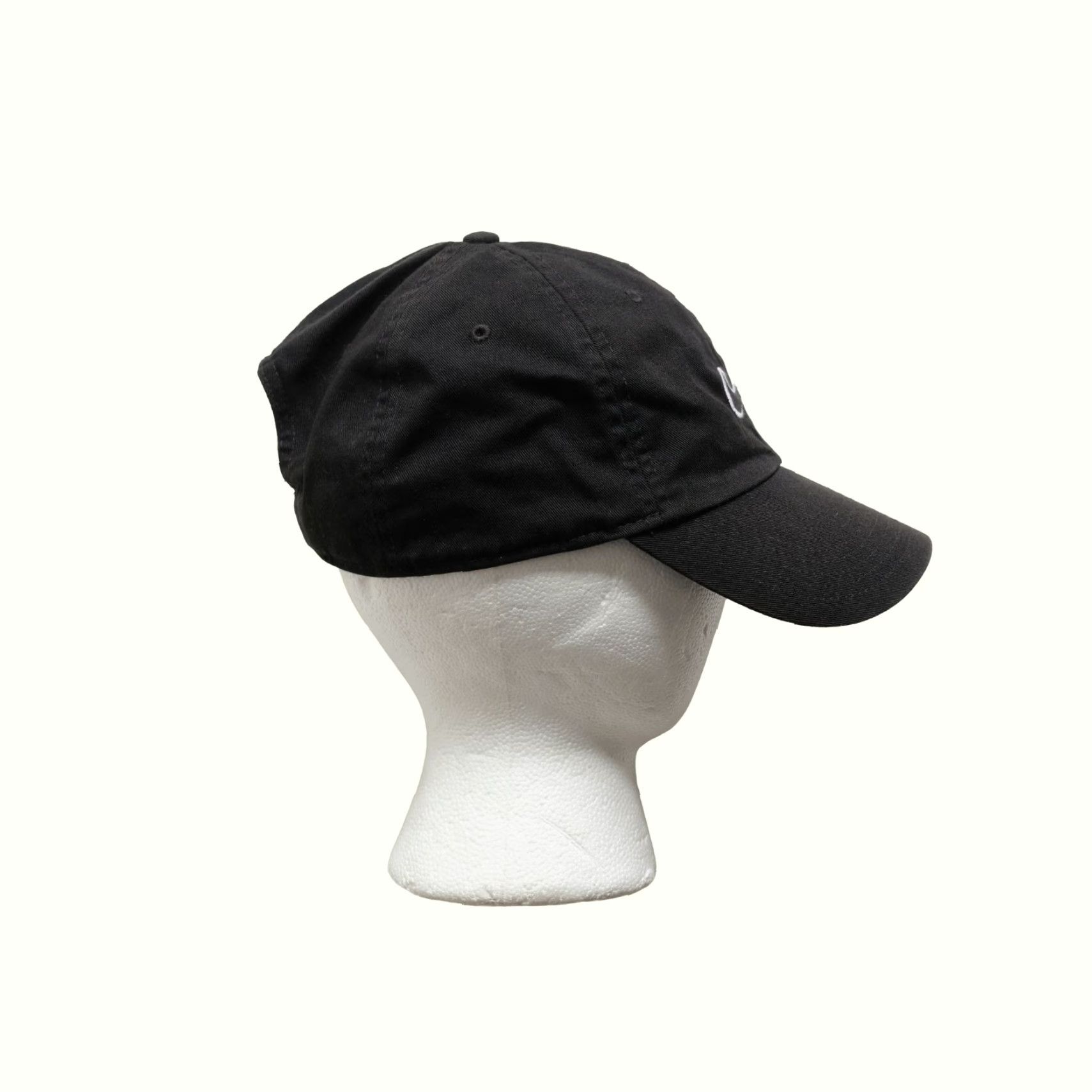 Nike VINTAGE Nike VTG Y2K RETRO BIG SWOOSH BASEBALL ACTIVE BLACK HAT ADJUSTABLE ONE SIZE 2021 Mens Size ONE SIZE - 2 Thumbnail