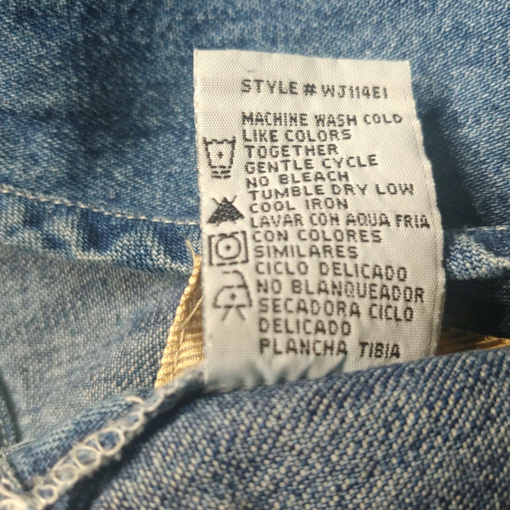Vintage VINTAGE Studio Ease Denim Dress Womens Long Jumper Cotton Blue Retro Casual Size 10 Size L / US 10 / IT 46 - 8 Thumbnail