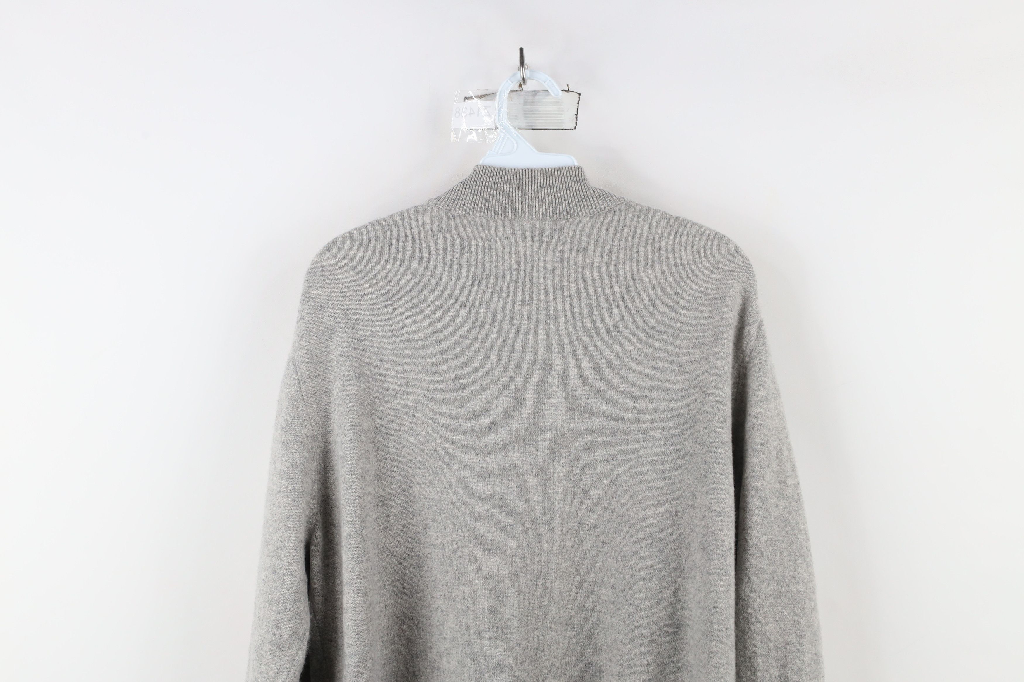 Vintage Vintage 90s Streetwear Blank Soft Cashmere Knit Sweater Size US L / EU 52-54 / 3 - 9 Thumbnail