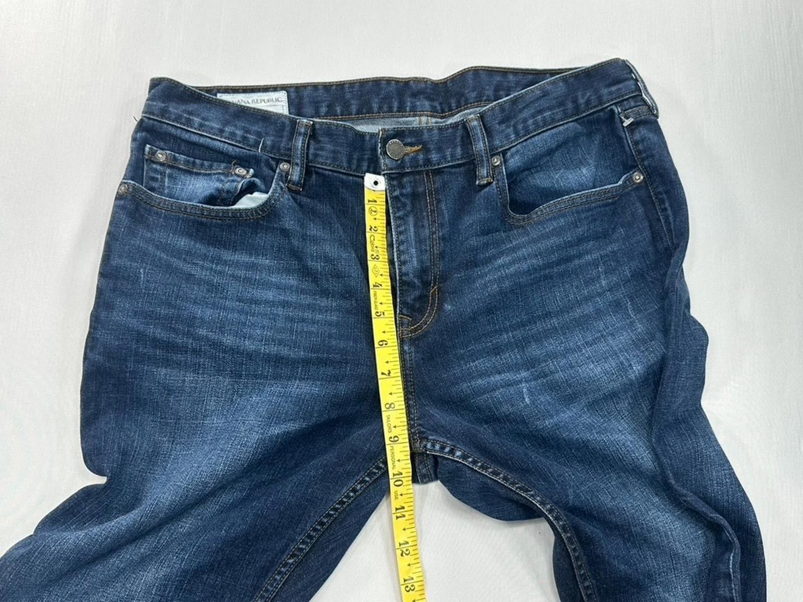 Banana Republic Banana Republic Slim Fit 5 Pocket Denim Jeans Blue Men 34/30 Size US 34 / EU 50 - 4 Thumbnail