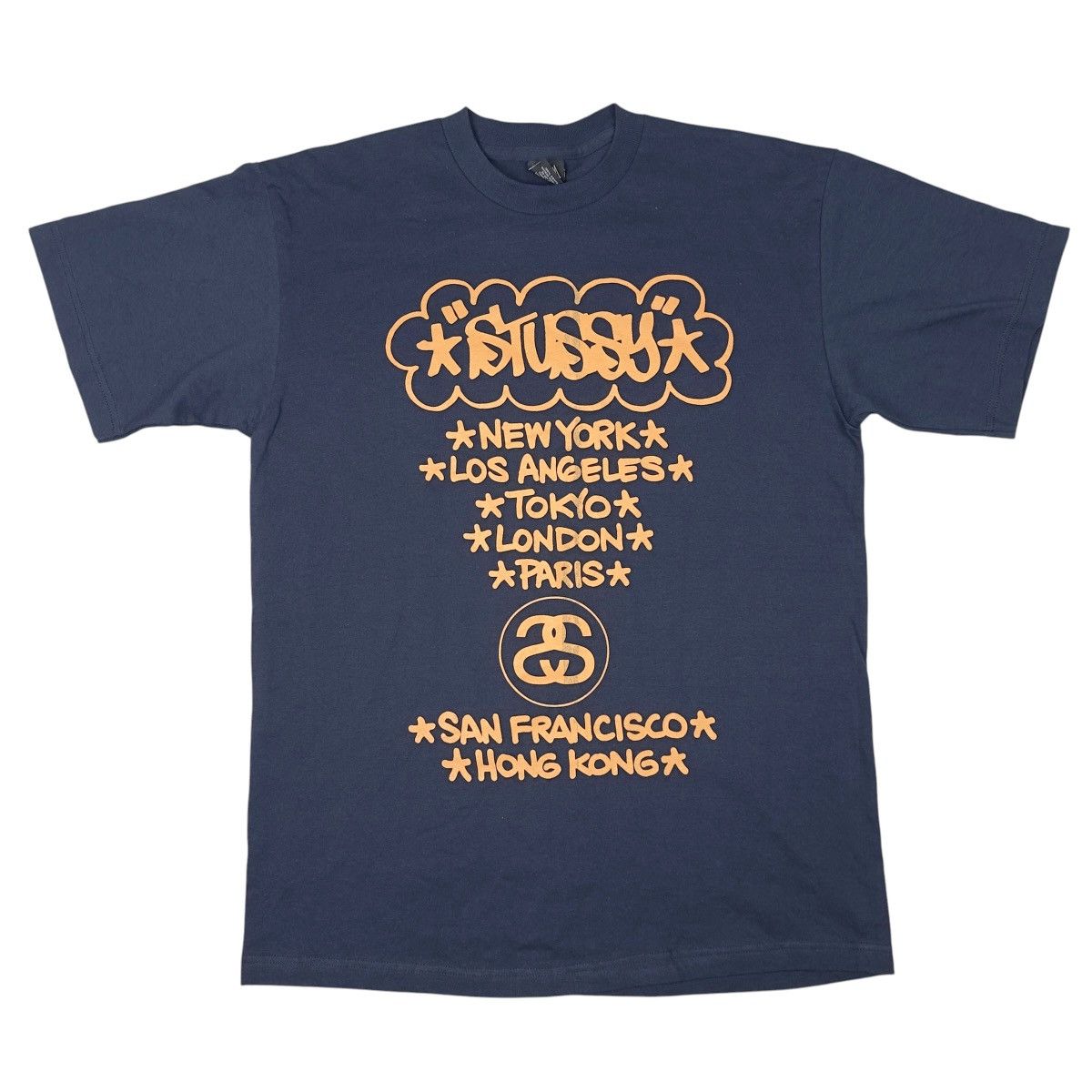 Stussy Vintage 2006 Navy Stussy World Tour Tee | Grailed