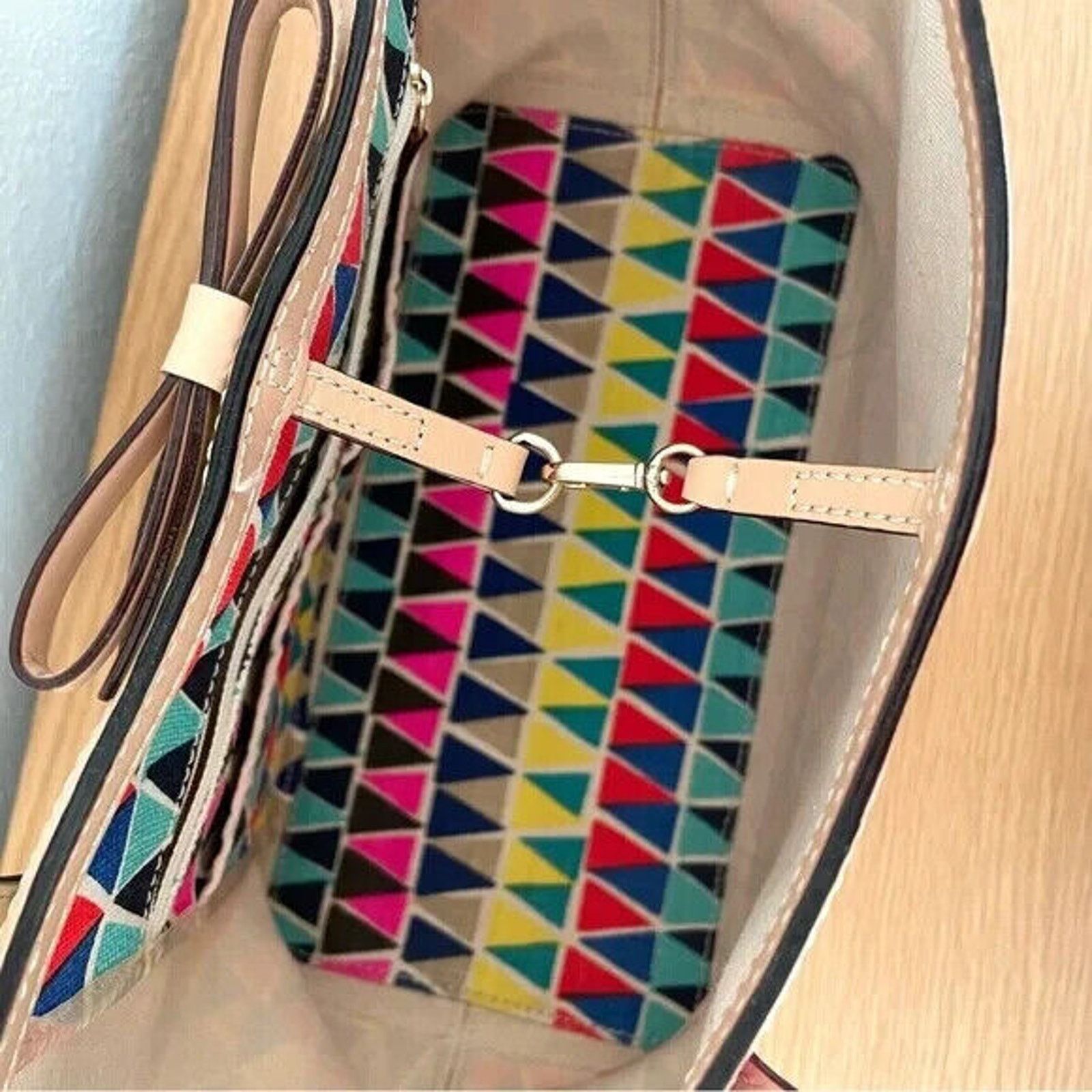 Kate Spade KATE SPADE NEW FRANCIS CAPRI CANVAS TOTE BEACH BAG GEORGEO Size ONE SIZE - 5 Thumbnail