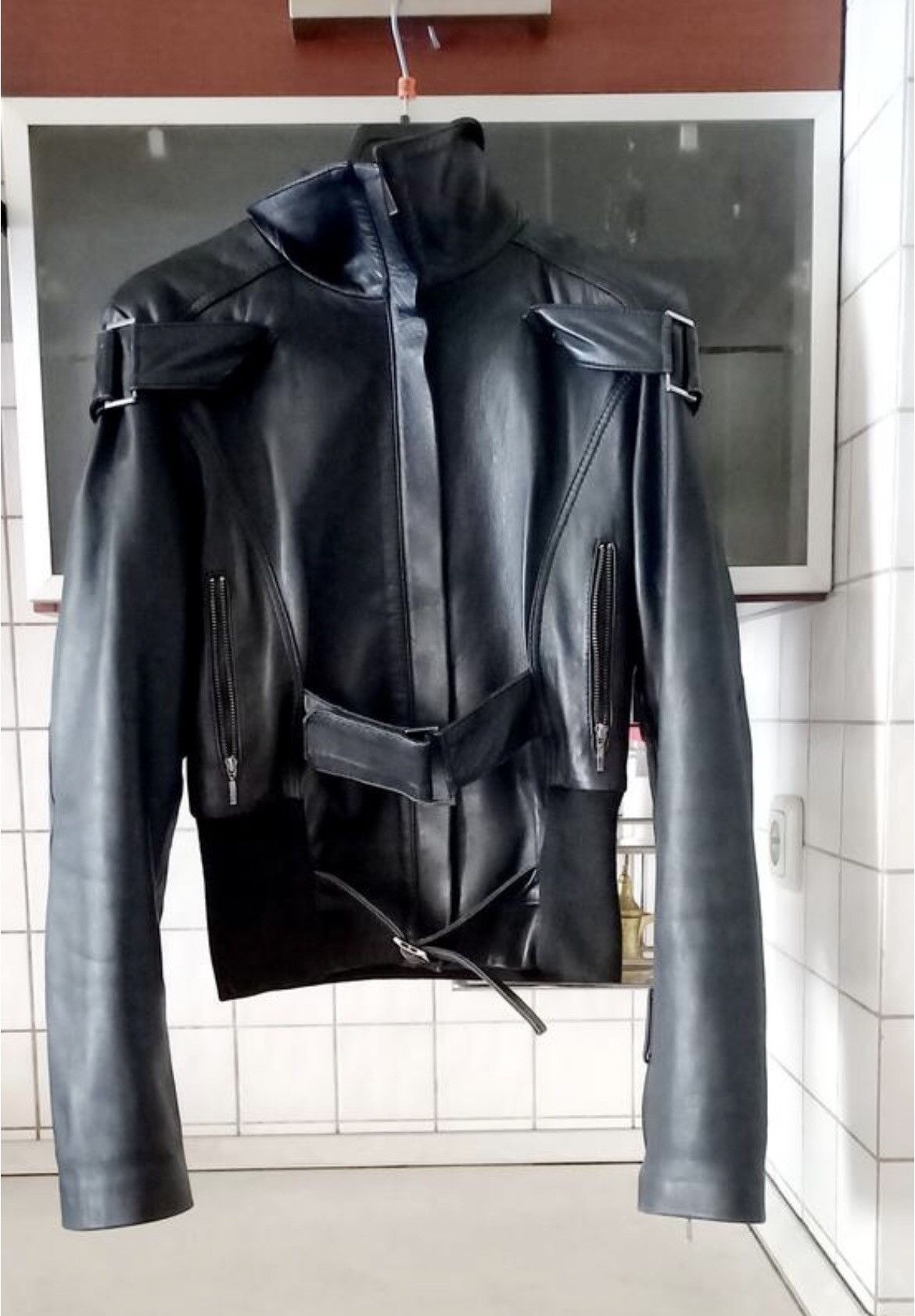 Dolce & Gabbana Dolce Gabbana belted bandaged archive leather bomber jacket Size M / US 6-8 / IT 42-44 - 4 Thumbnail