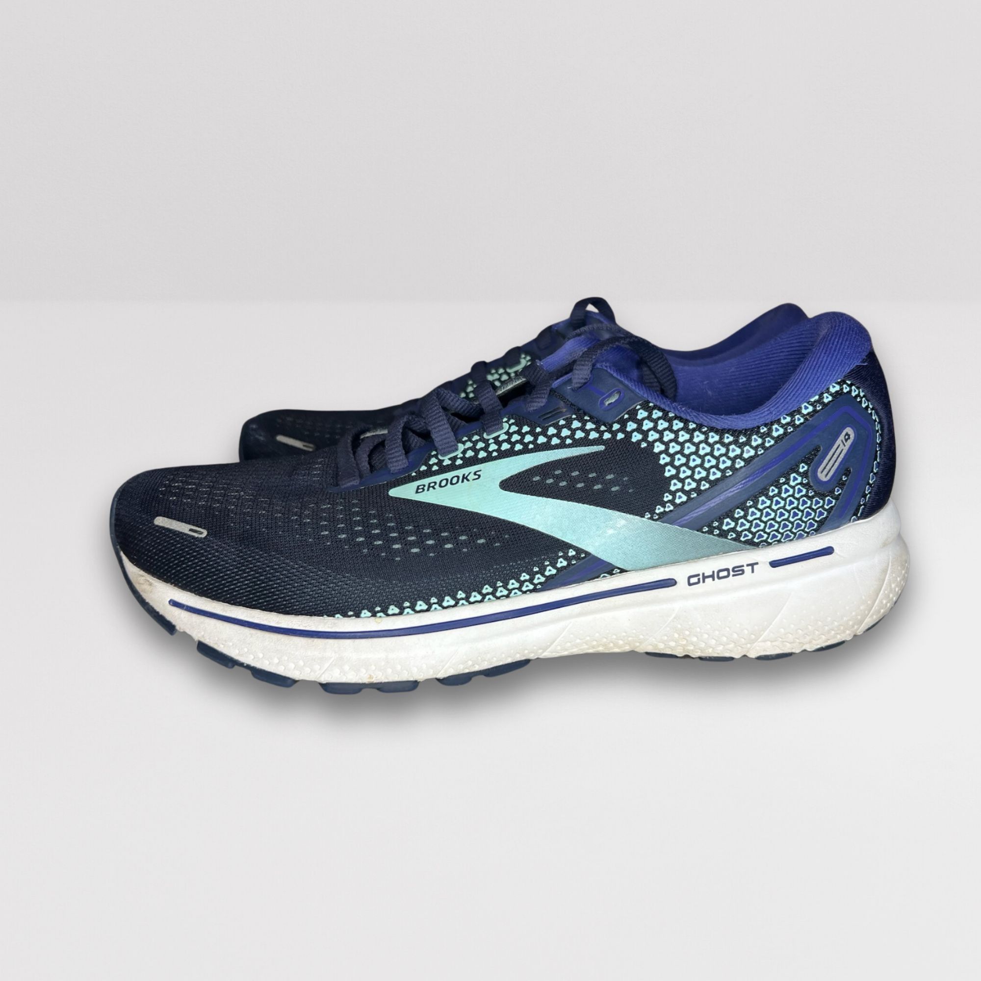Brooks Brooks Ghost 14 Running Shoes Size 9 Medium Mens Navy & Teal Size US 9 / EU 42 - 4 Thumbnail