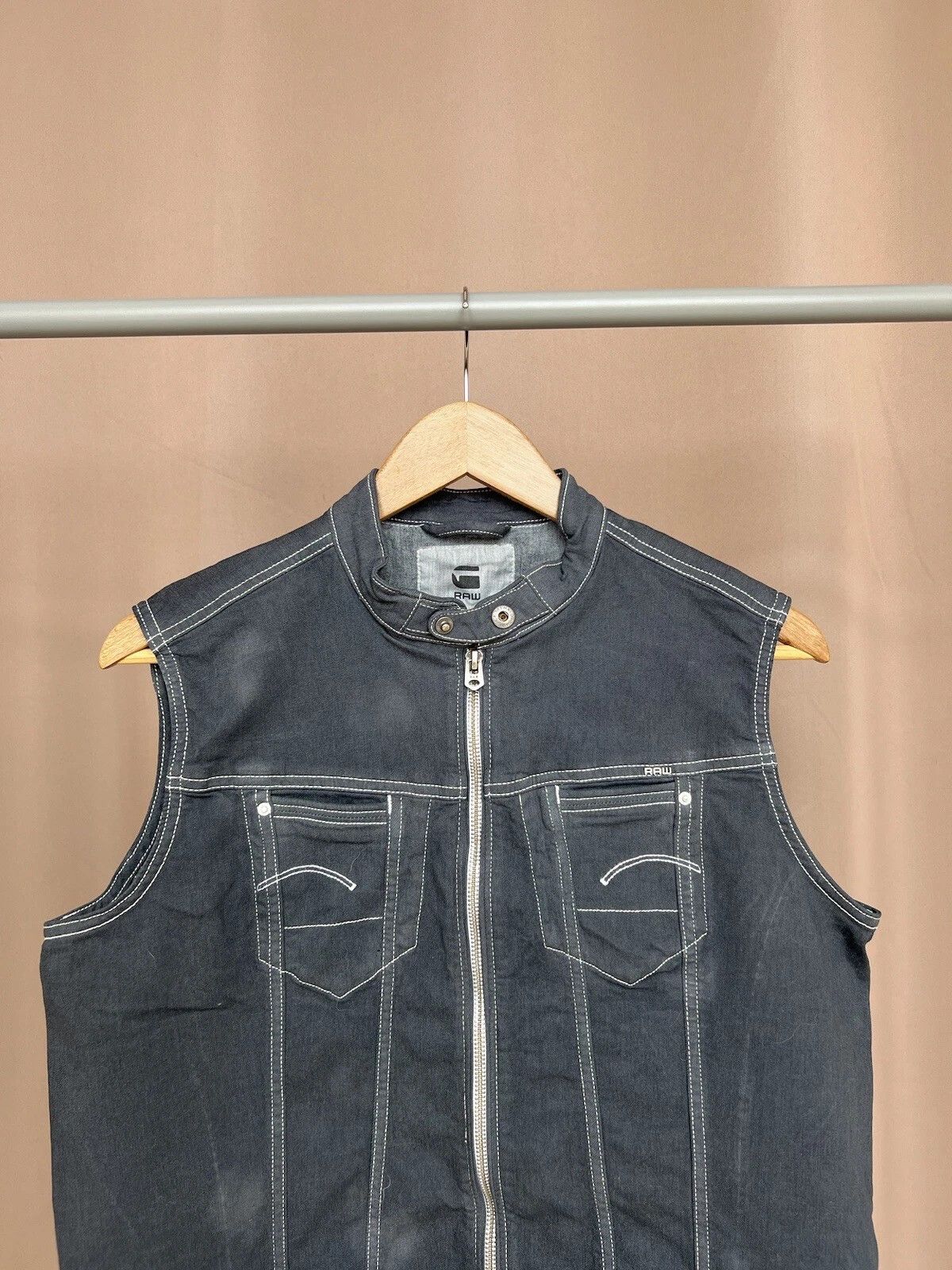 G-Star G-Star Raw Denim Vest Womens Size L Grey Sleeveless Size L / US 10 / IT 46 - 2 Thumbnail