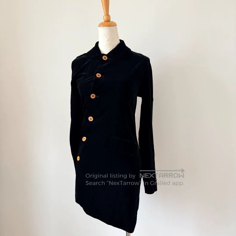 Comme des Garcons Comme Des Garcons Vintage Black Velvet Twisted Deconstruct Size S / US 4 / IT 40 - 4 Thumbnail