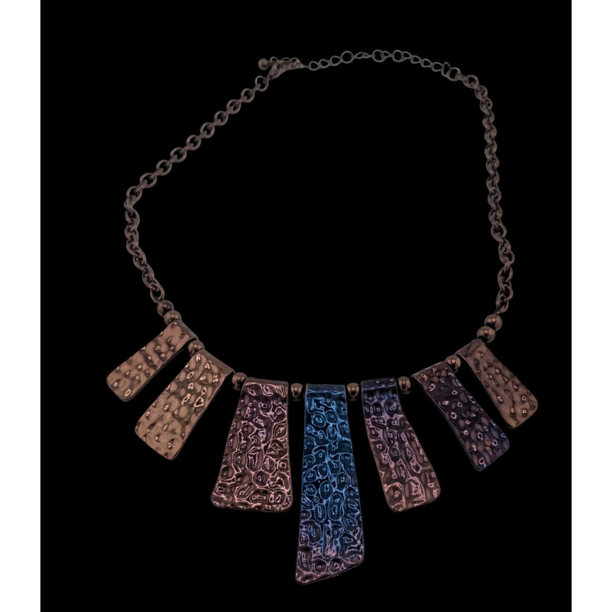 Other Brutalist Anodized Textured Cascade Bib Necklace Size ONE SIZE - 1 Thumbnail