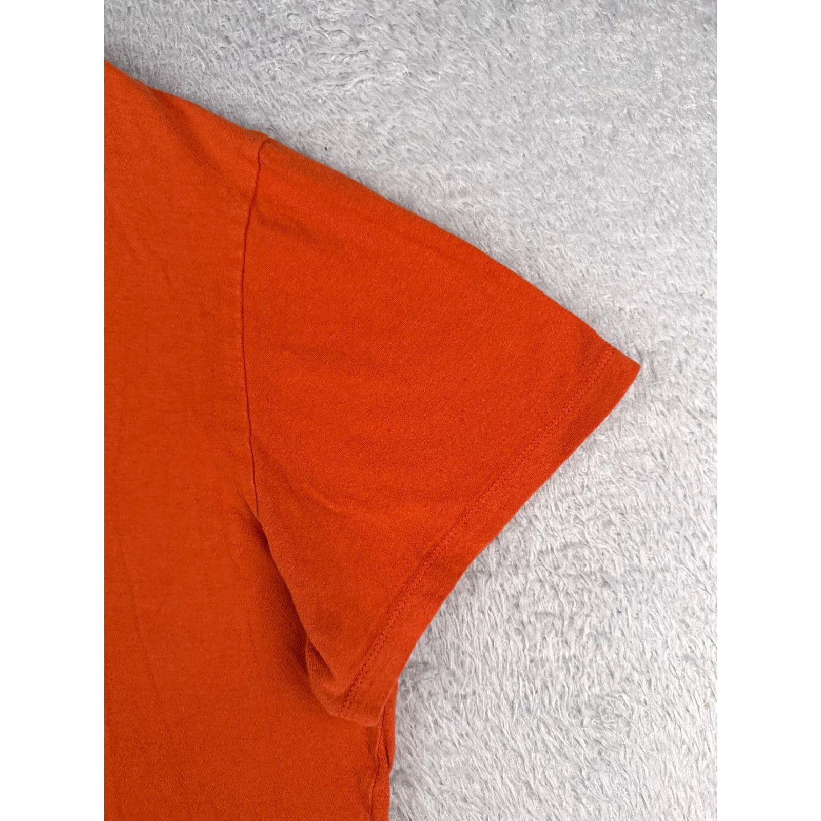 The North Face The North Face Shirt Men XL Orange Short Sleeve Crew Neck Cotton Jersey Logo All Seasons Mens Size US XL / EU 56 / 4 - 2 Thumbnail
