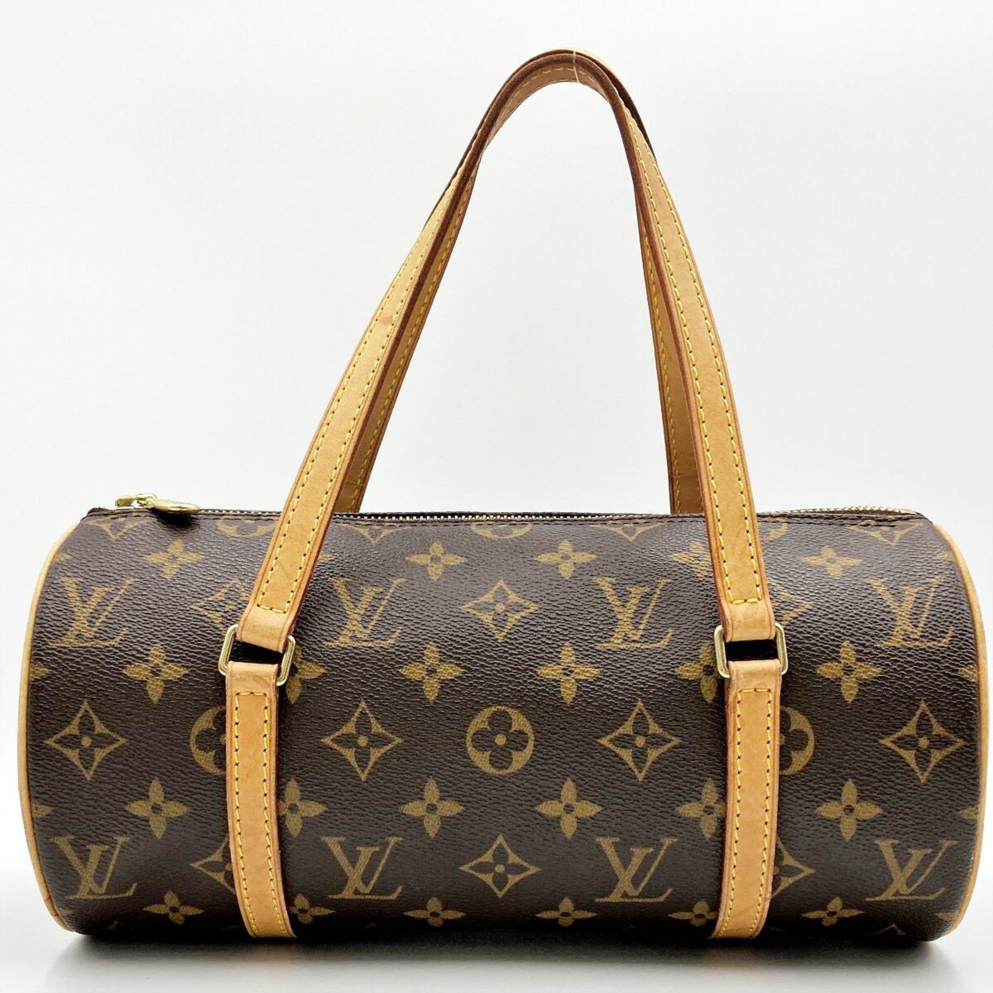 Authenticated Used Louis Vuitton Bag Monogram Papillon Brown x Canvas  Handbag with Pouch Women's M51385
