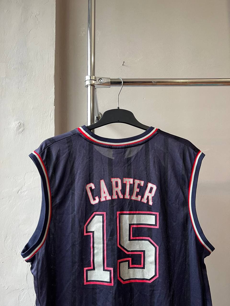 NBA VINTAGE NEW JERSEY NETS #15 CARTER REEBOK BASKETBALL JERSEY Size US L / EU 52-54 / 3 - 18 Thumbnail