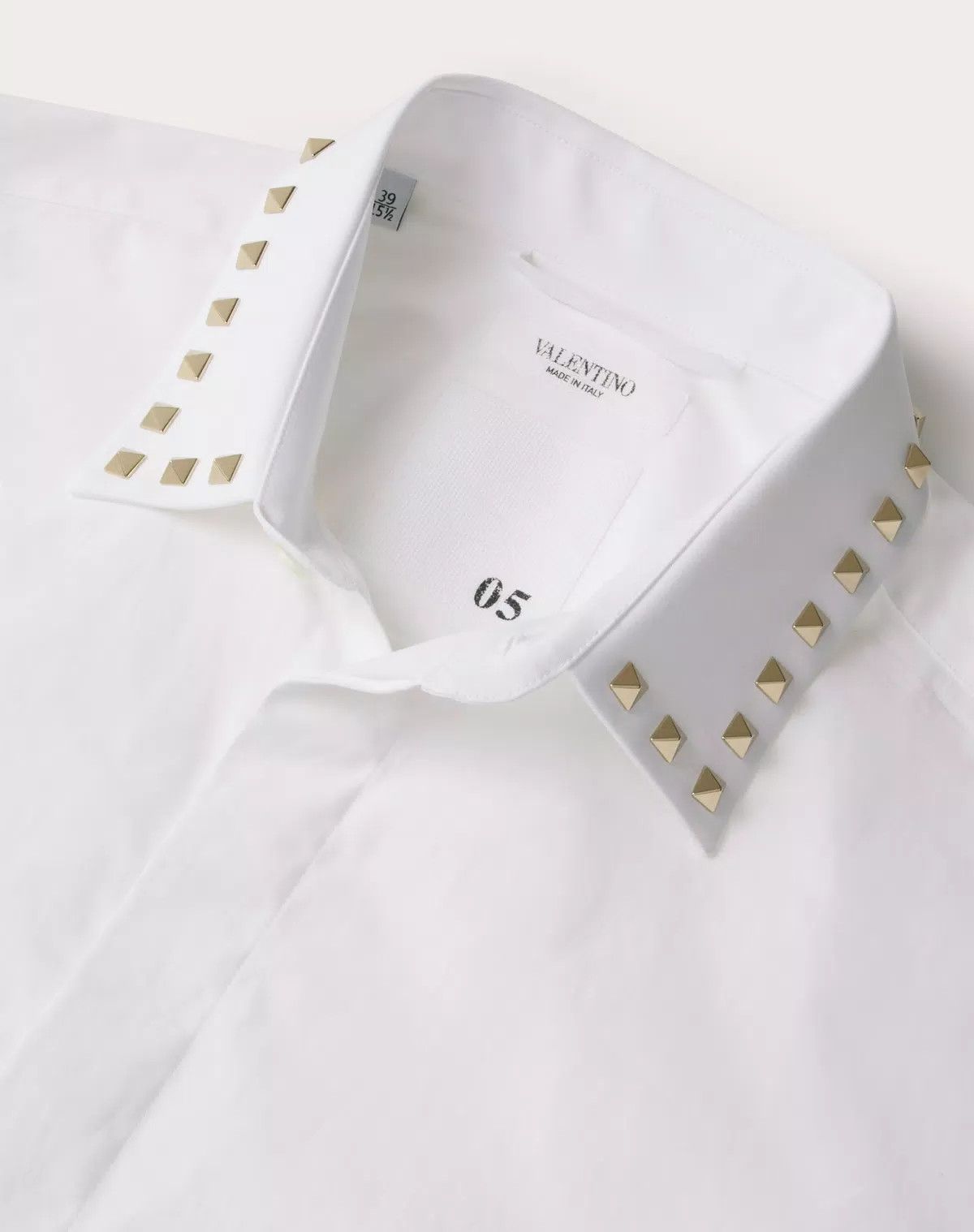 Valentino oc11z0725 Long Sleeve Cotton Shirt in White Size US XXL / EU 58 / 5 - 7 Thumbnail